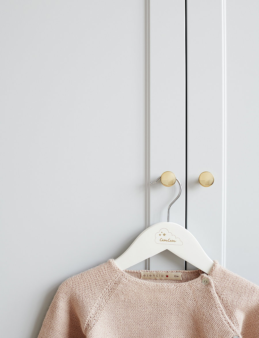 Cam Cam Copenhagen - Hangers, Kids, 3 pack - koukut ja ripustimet - white - 0