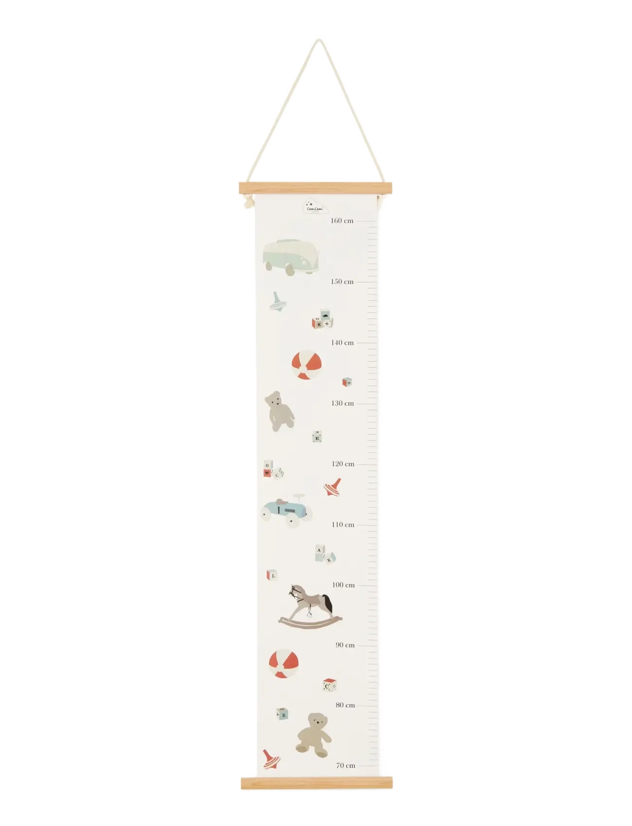 Cam Cam Copenhagen Height Chart Vintage Toys, Vækstdiagram, Creme, Str: ONE SIZE