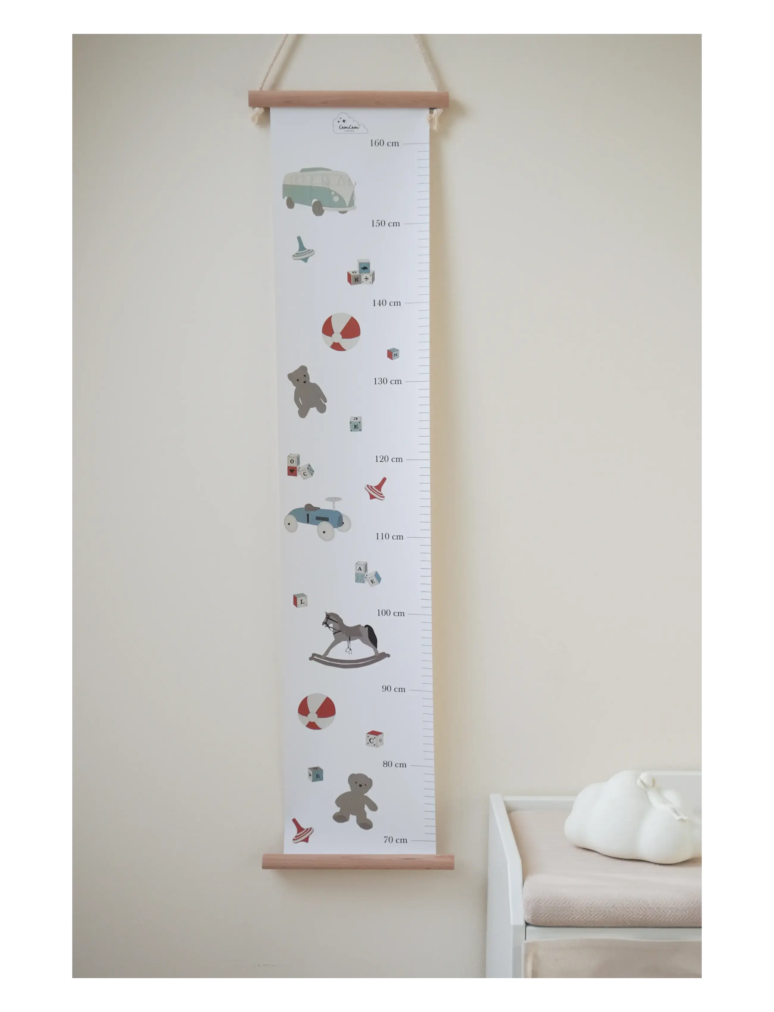 Cam Cam Copenhagen - Height Chart, FSC Mix - wand-deko - vintage toys - 2