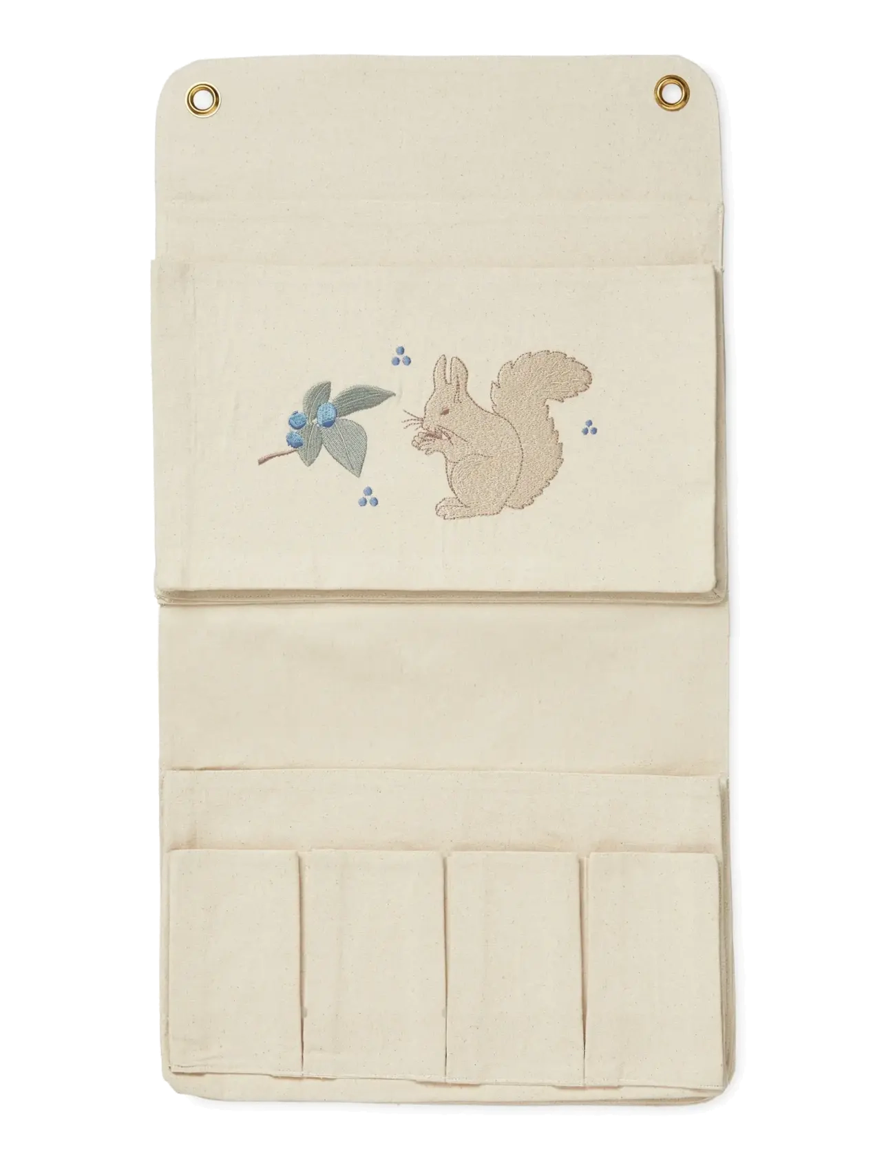 Cam Cam Copenhagen Wall Organizer - Gots - Blueberries, One Size, Cream, Opbevaring > Knager Og Bøjler, Børn