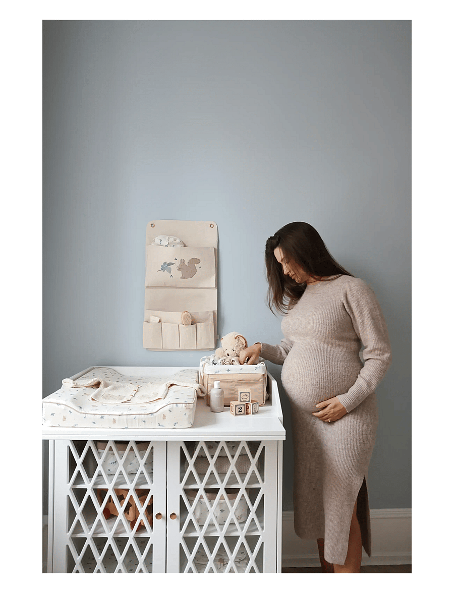 Cam Cam Copenhagen - Wall Organizer - GOTS - Blueberries - haken und aufhänger - blueberries - 1