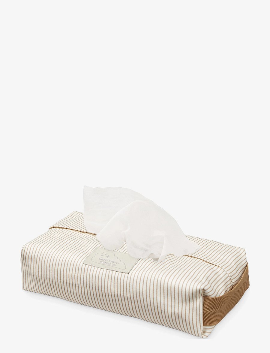 Cam Cam Copenhagen - Wet Wipe Cover - GOTS - Woodland - feuchttücherbox - classic stripes camel - 1