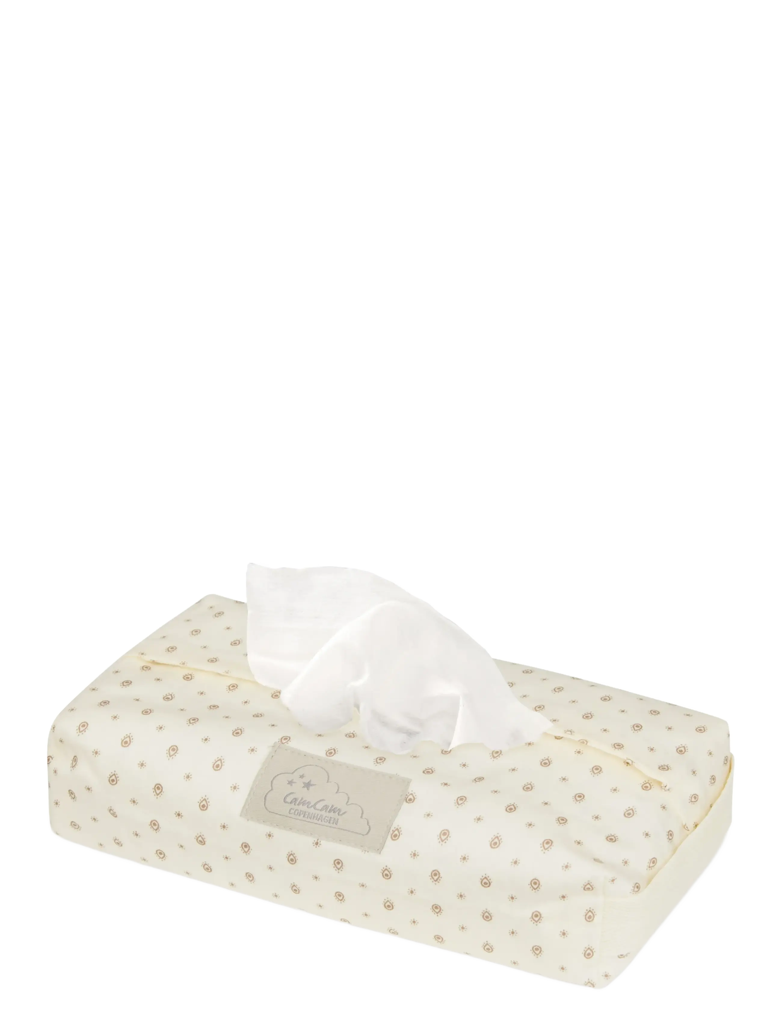 Cam Copenhagen Wet Wipe Cover Gots Classic Stripes Rose, One Size, Care & Hygiene, Creme - Covers, Kinder