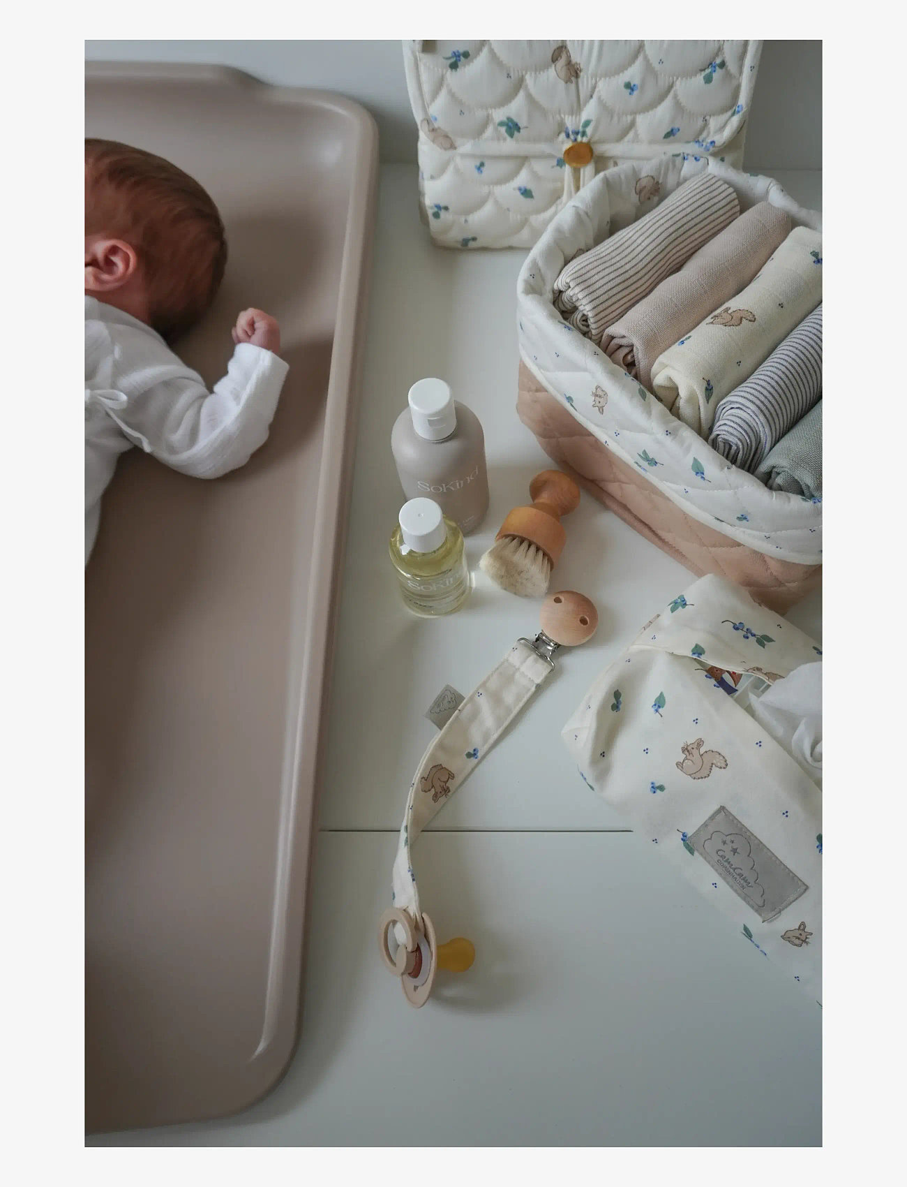 Cam Cam Copenhagen - Quilted Storage Basket, Set of Two - OCS - förvaringskorgar - blueberries - 1