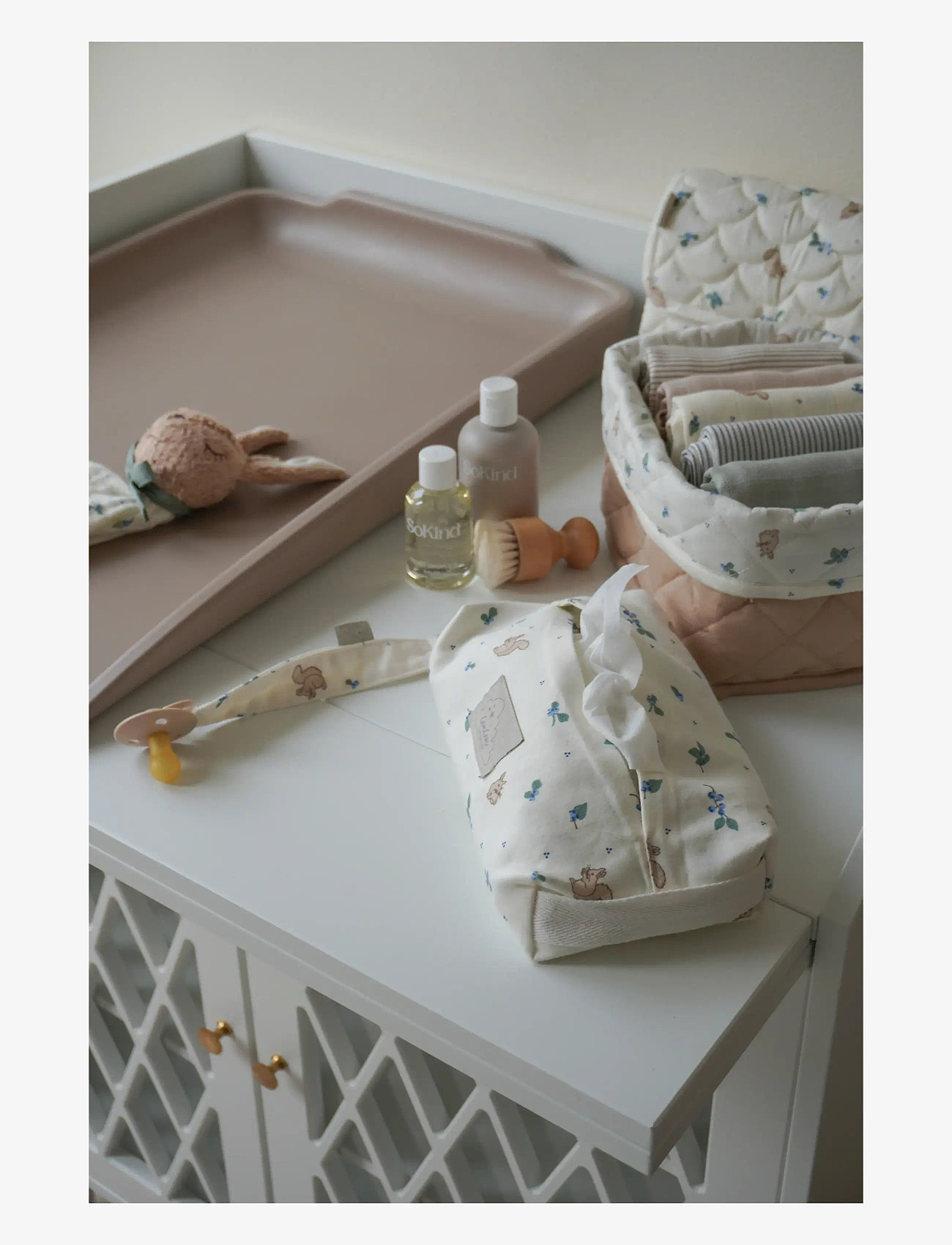 Cam Cam Copenhagen - Quilted Storage Basket, Set of Two - OCS - förvaringskorgar - blueberries - 2