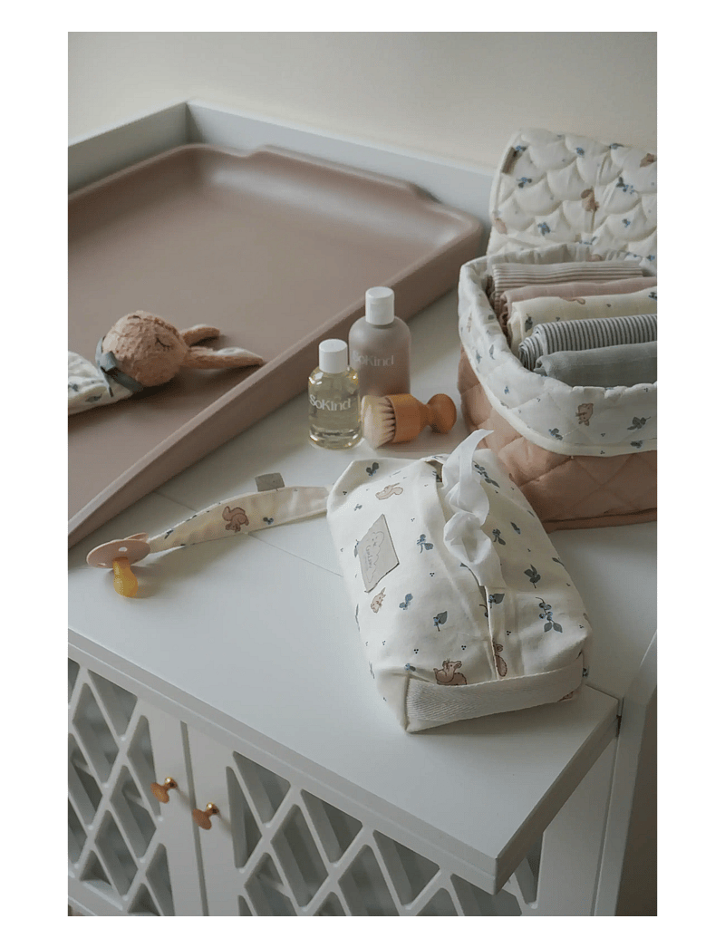 Cam Cam Copenhagen - Quilted Storage Basket, Set of Two - OCS - förvaringskorgar - blueberries - 2