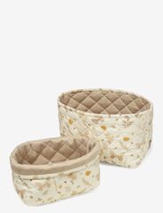 Quilted Storage Basket, Set of Two - BUTTERFLIES