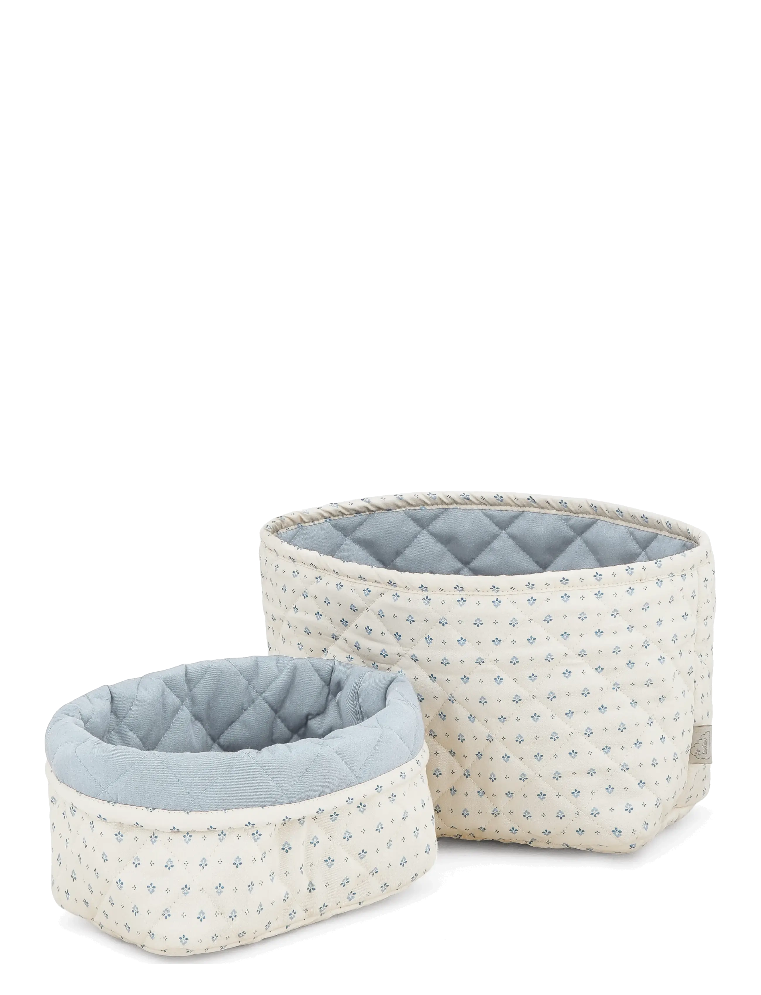 Cam Cam Copenhagen - Quilted Storage Basket, Set of Two - förvaringskorgar - caprice - 1