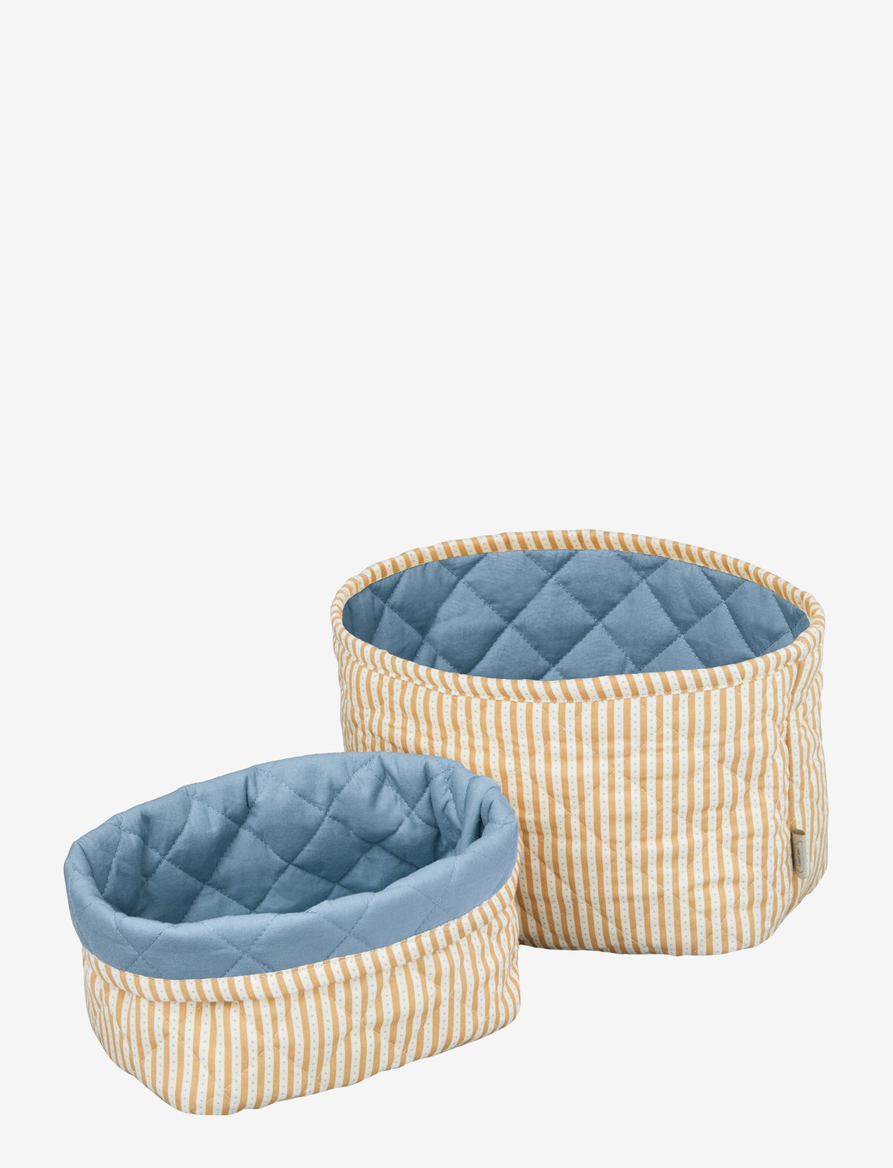 Cam Cam Copenhagen - Quilted Storage Basket, Set of Two - OCS - storage baskets - oatfield - 0