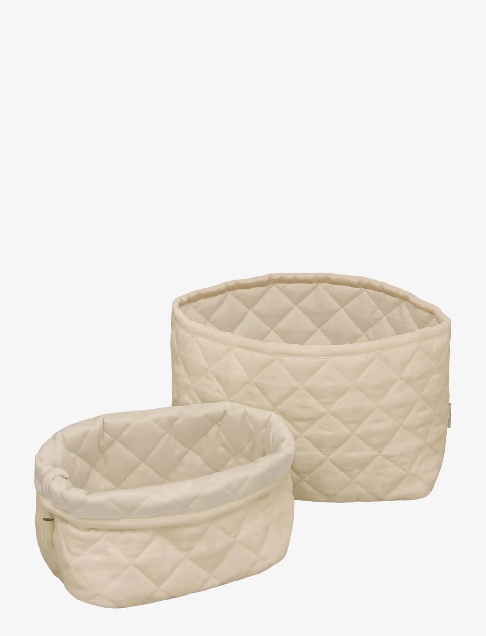 Cam Cam Copenhagen - Quilted Storage Basket, Set of Two - OCS - Carousel - förvaringskorgar - praline - 0