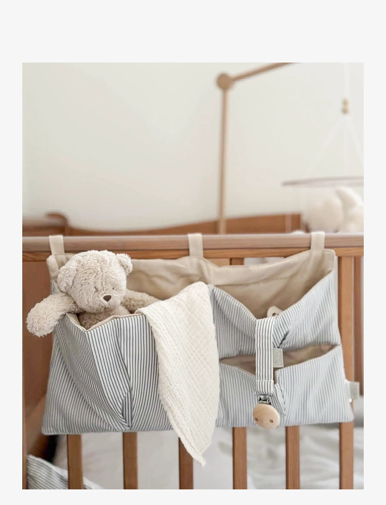 Cam Cam Copenhagen - Bed Pocket - cot organisers - classic stripes blue - 2
