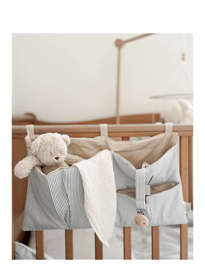 Cam Cam Copenhagen - Bed Pocket - cot organisers - classic stripes blue - 2