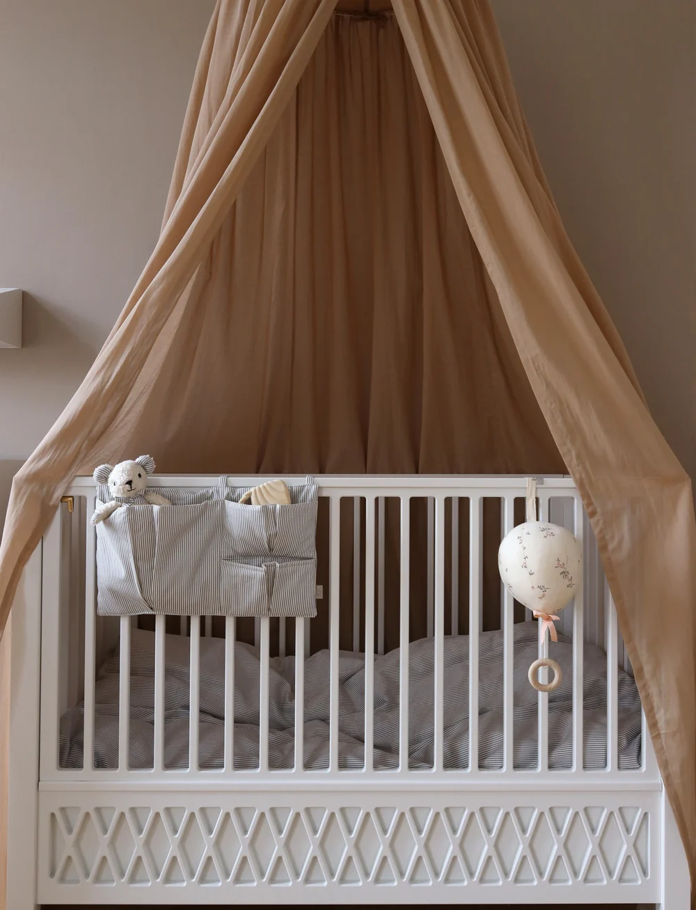 Cam Cam Copenhagen - Bed Pocket - OCS - Blueberries - kinderbettorganizer - classic stripes blue - 0