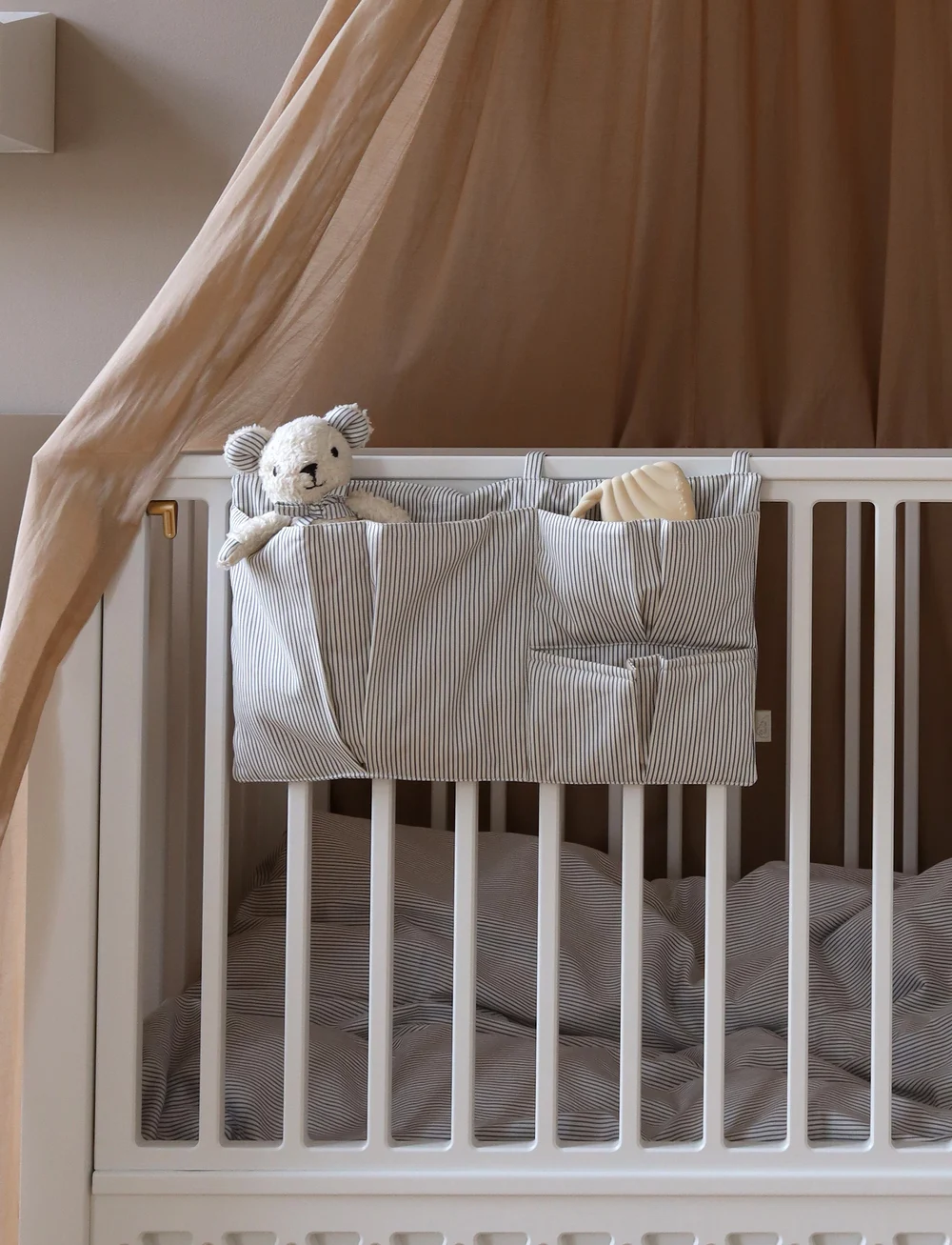 Cam Cam Copenhagen - Bed Pocket - OCS - Blueberries - kinderbettorganizer - classic stripes blue - 2