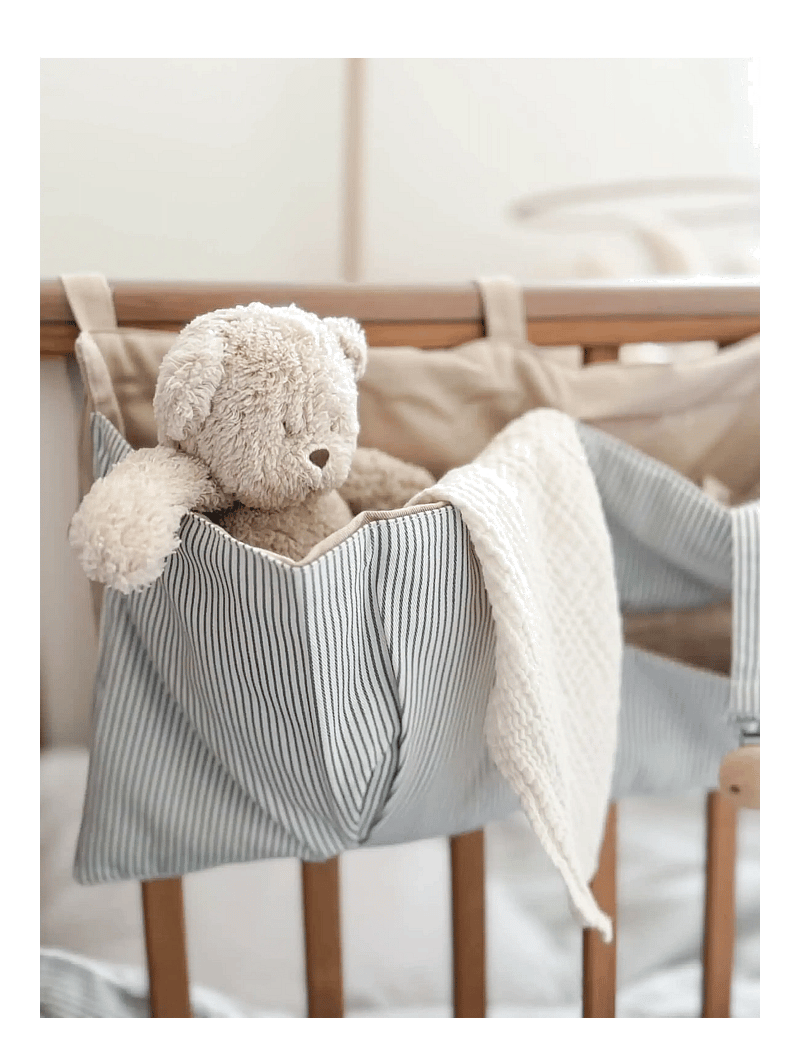 Cam Cam Copenhagen - Bed Pocket - cot organisers - classic stripes blue - 3