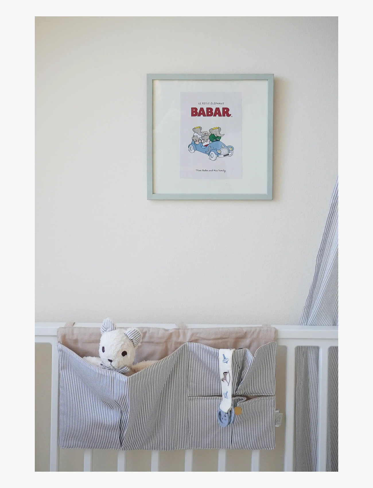 Cam Cam Copenhagen - Bed Pocket - cot organisers - classic stripes blue - 5