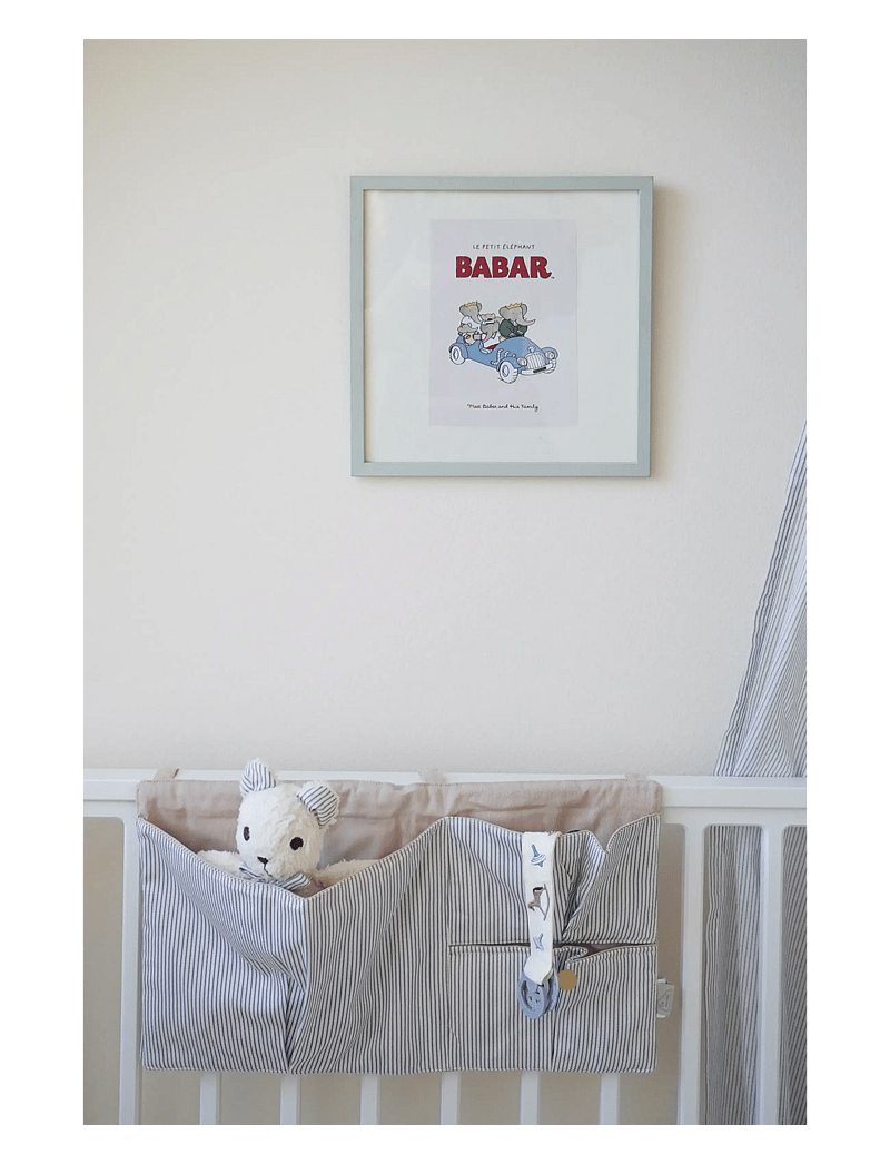 Cam Cam Copenhagen - Bed Pocket - cot organisers - classic stripes blue - 5