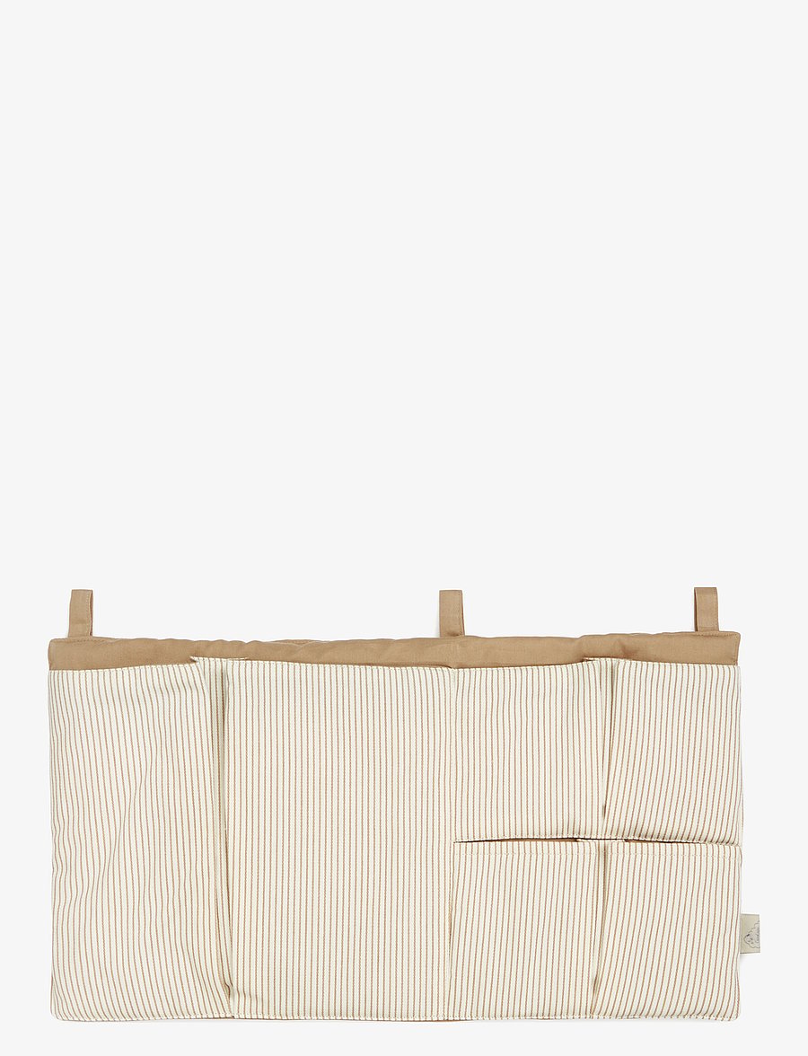 Cam Cam Copenhagen - Bed Pocket - sengelommer - classic stripes camel - 0