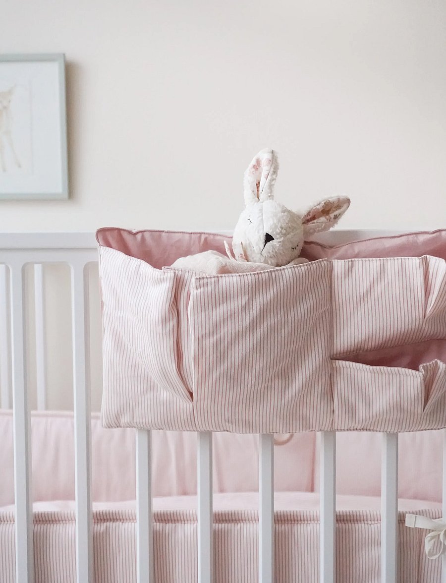 Cam Cam Copenhagen - Bed Pocket - OCS - Classic Stripes Rose - kinderbettorganizer - classic stripes rose - 0