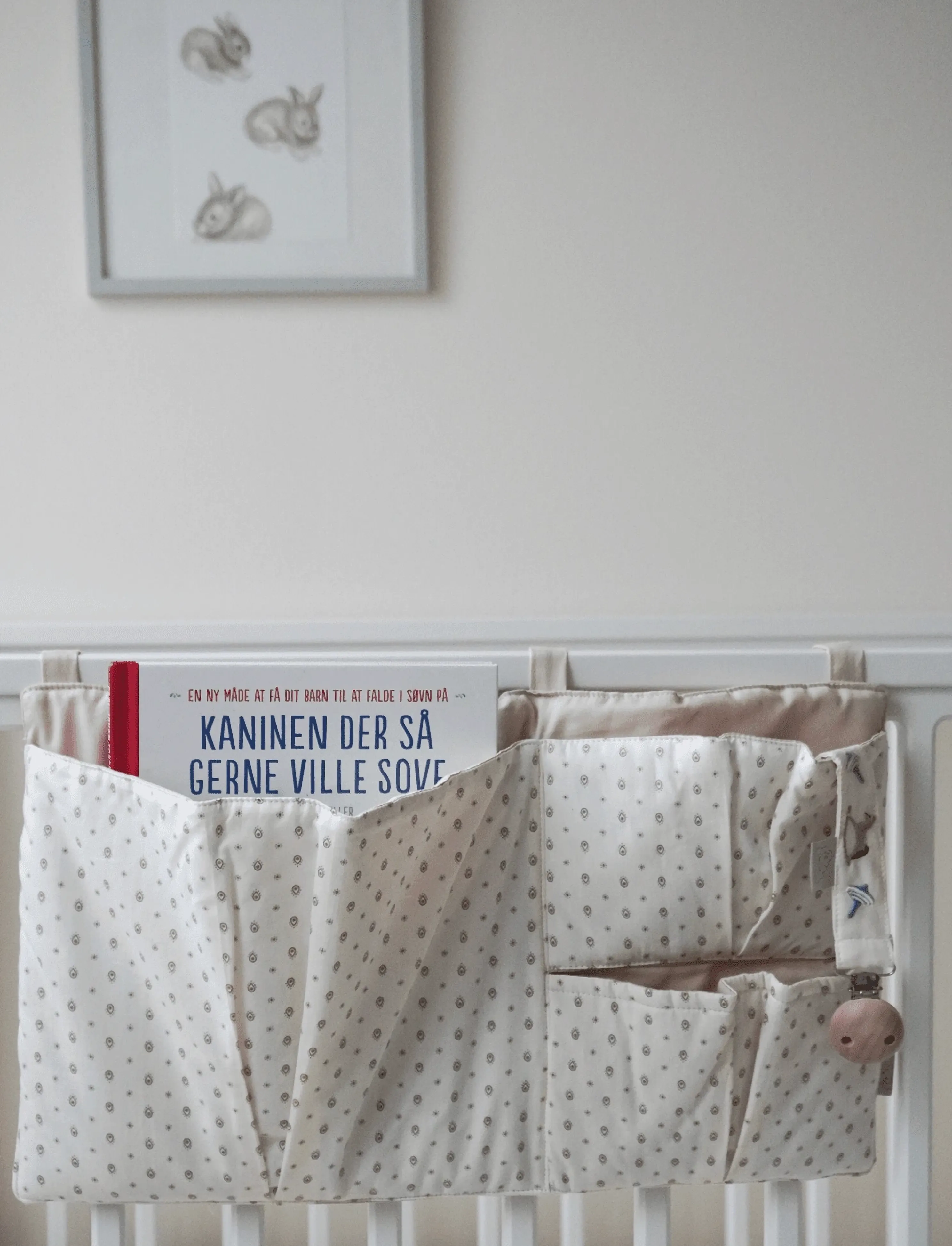 Cam Copenhagen Bed Pocket Ocs Classic Stripes Rose, One Size, Baby Beds & Accessories, Creme - Cot Organisers, Kinder