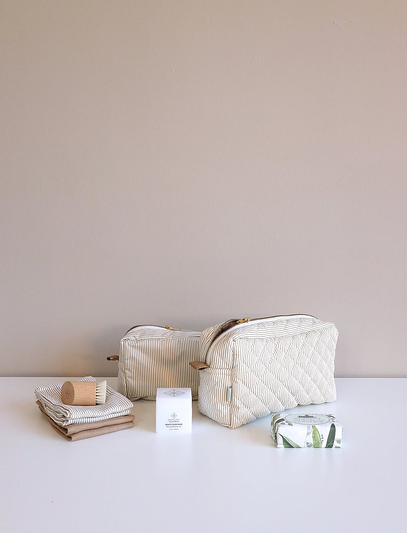 Cam Cam Copenhagen - Make Up Purse - necessär - classic stripes camel - 0