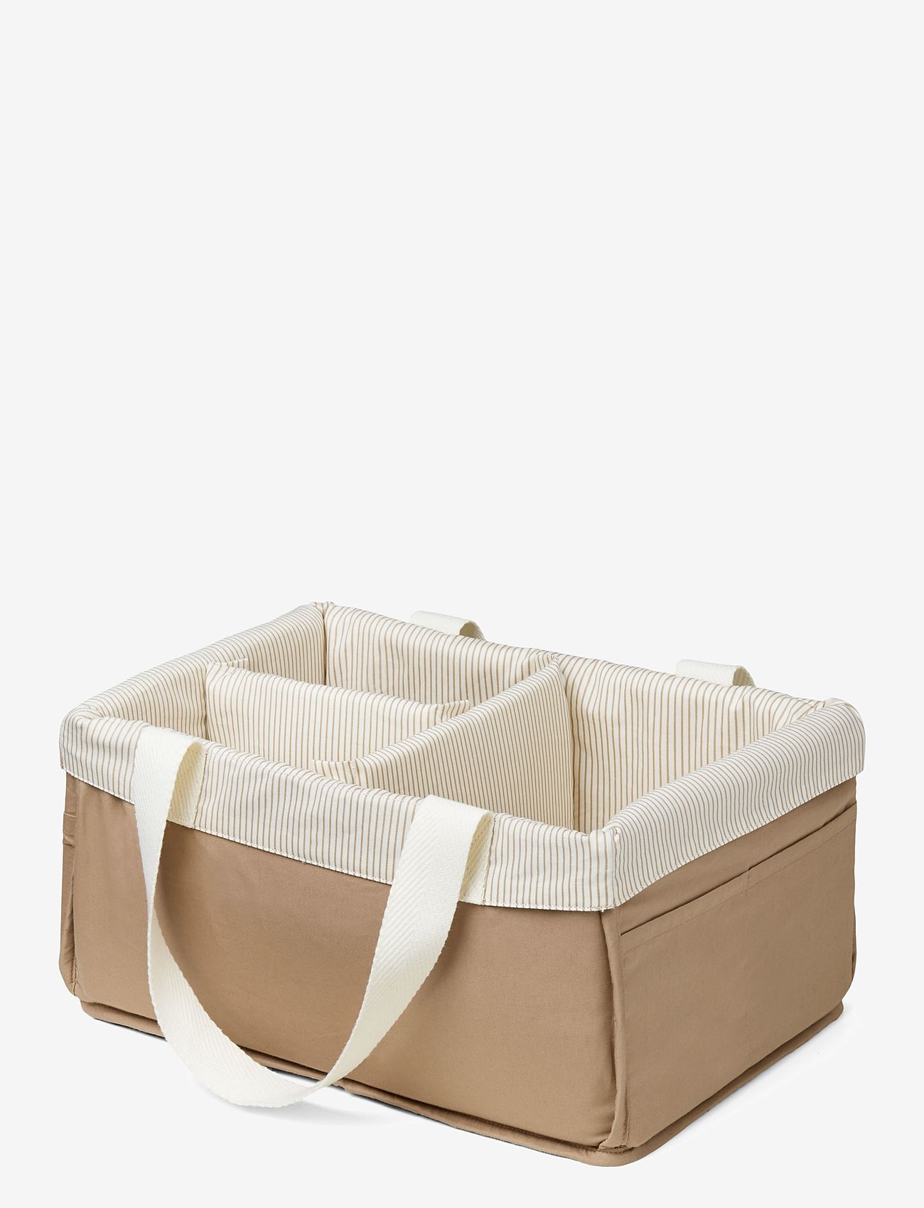 Cam Cam Copenhagen - Diaper Caddy - mantu kabatiņas gultiņai - classic stripes camel - 1
