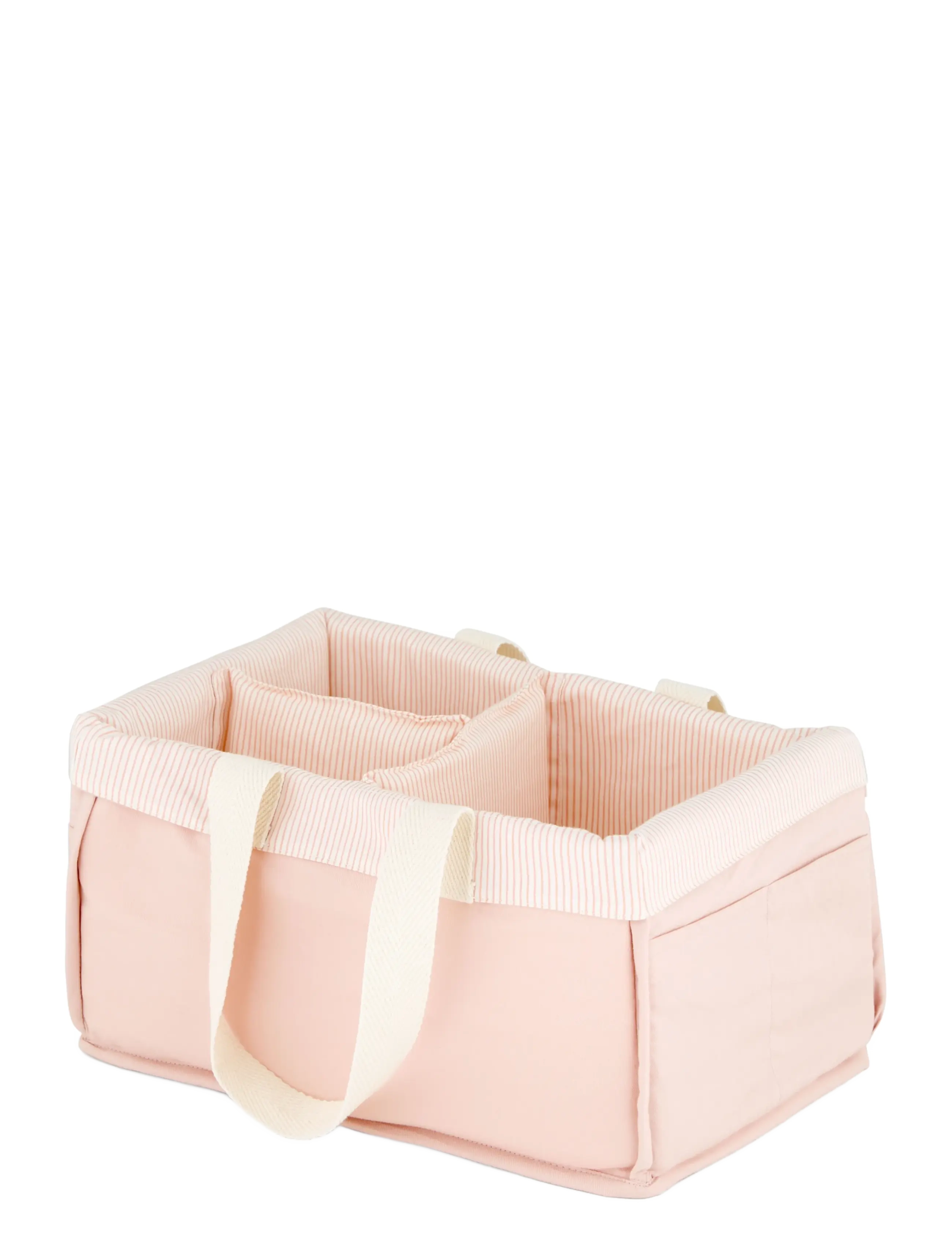 Cam Cam Copenhagen - Diaper Caddy - OCS - Bows - opbevaring til puslebord - classic stripes rose - 1