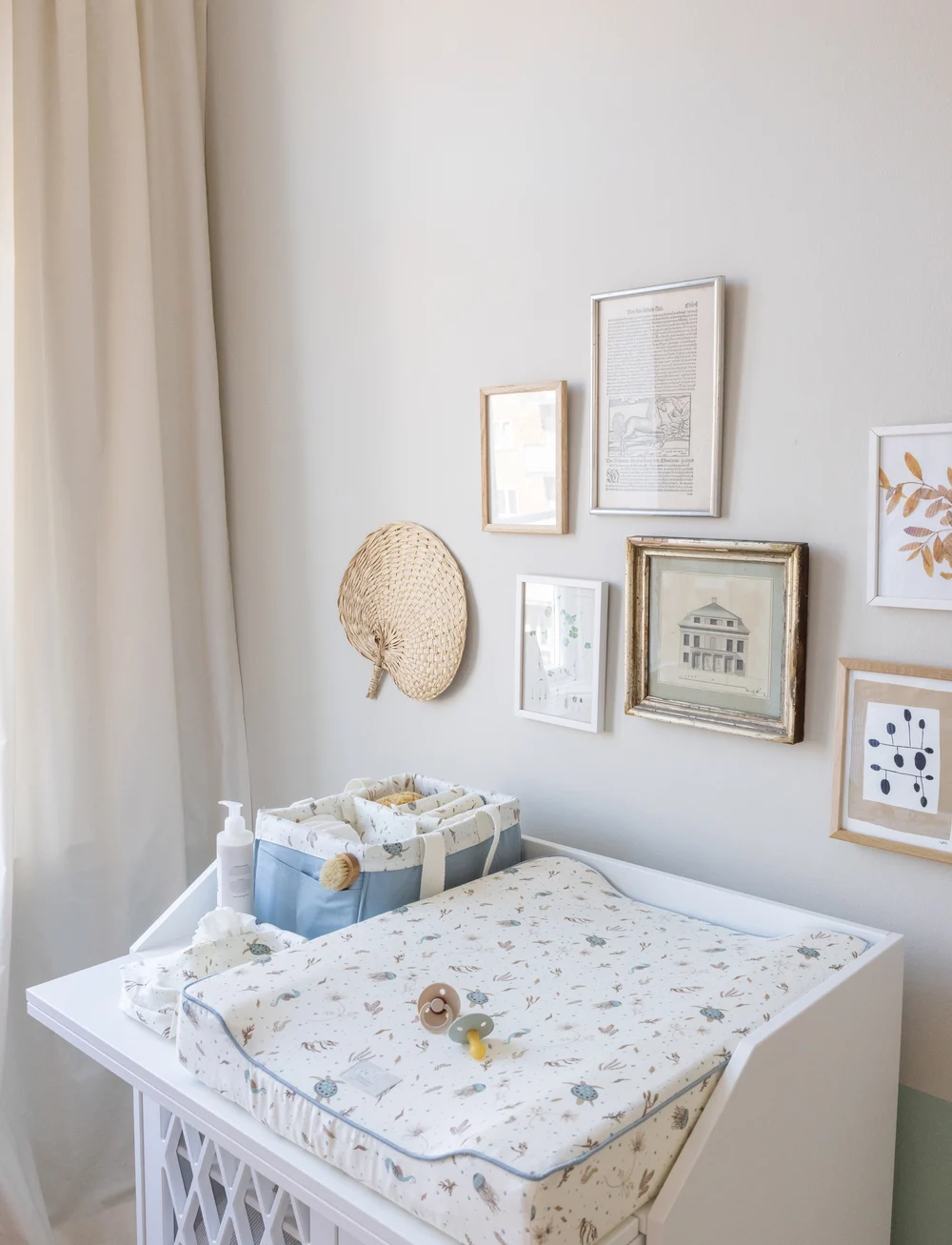 Cam Cam Copenhagen - Diaper Caddy - OCS - Blueberries - spjälsängsförvaring - sea garden - 2