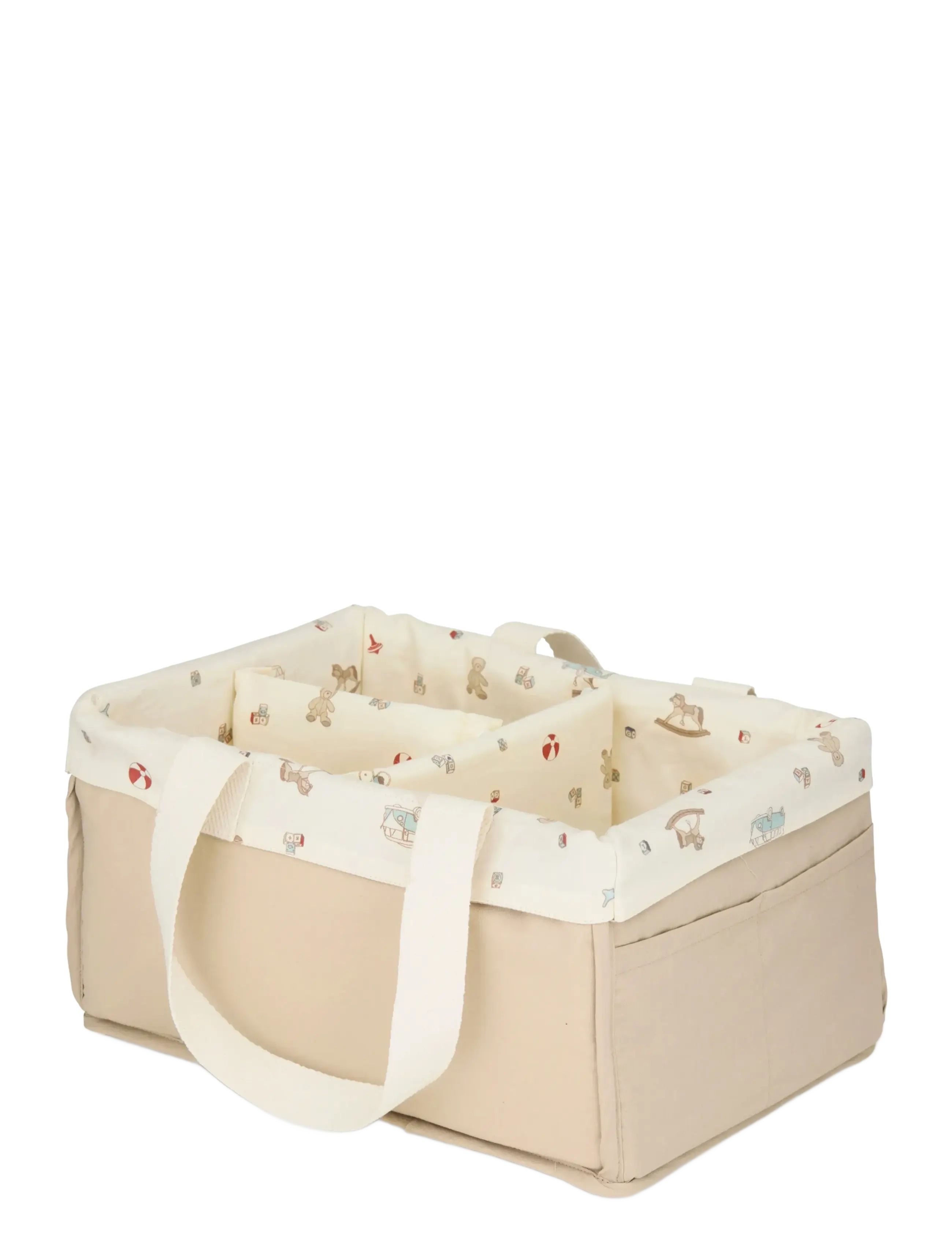 Cam Cam Copenhagen Diaper Caddy - Ocs - Classic Stripes Rose, 32X 15X 23 cm, Beige, Babysenge Og Tilbehør > Organisatorer Til Tremmesenge, Børn