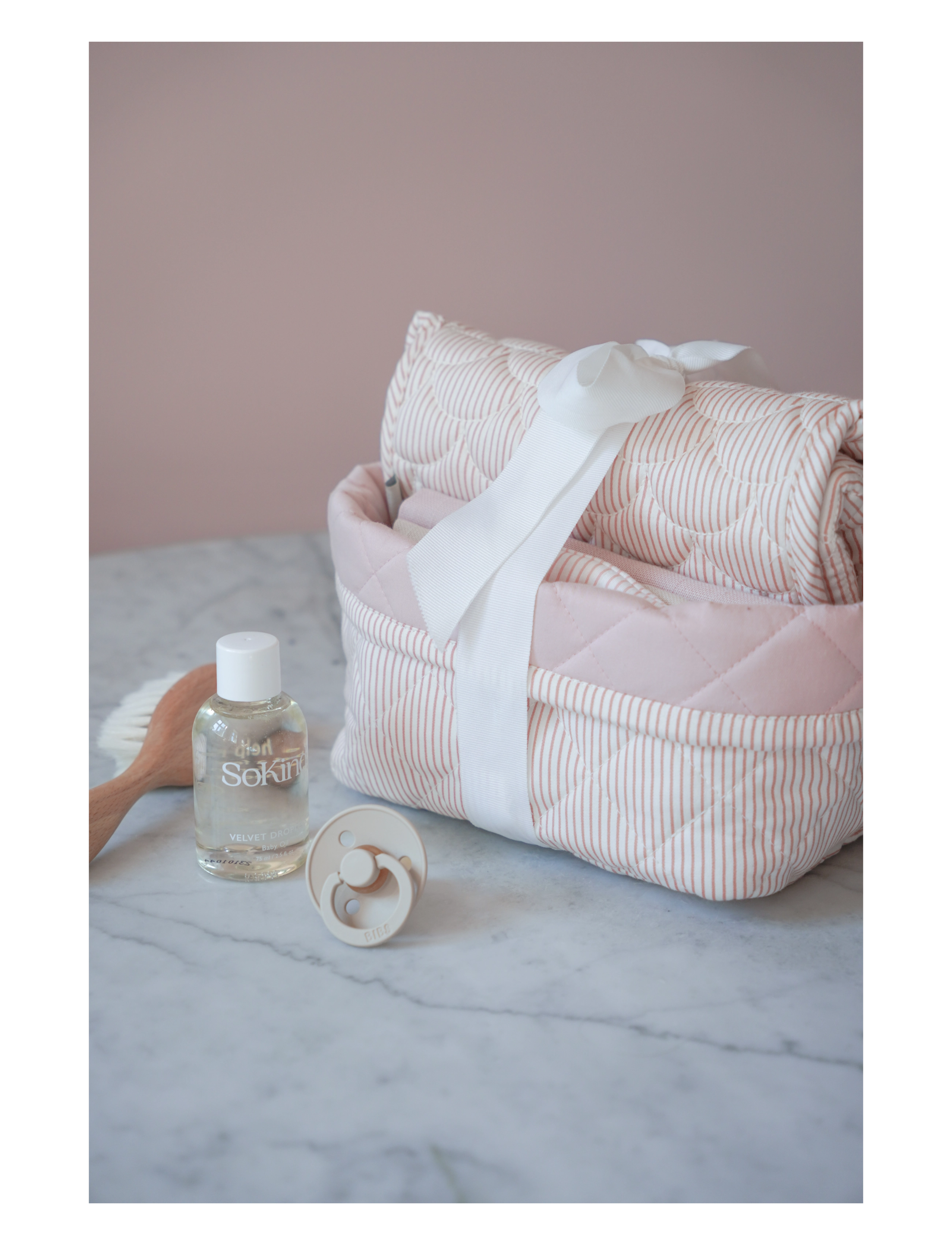 Cam Cam Copenhagen - Baby Care Gift Set - OCS - Classic Stripes Rose - shop efter alder - classic stripes rose - 2