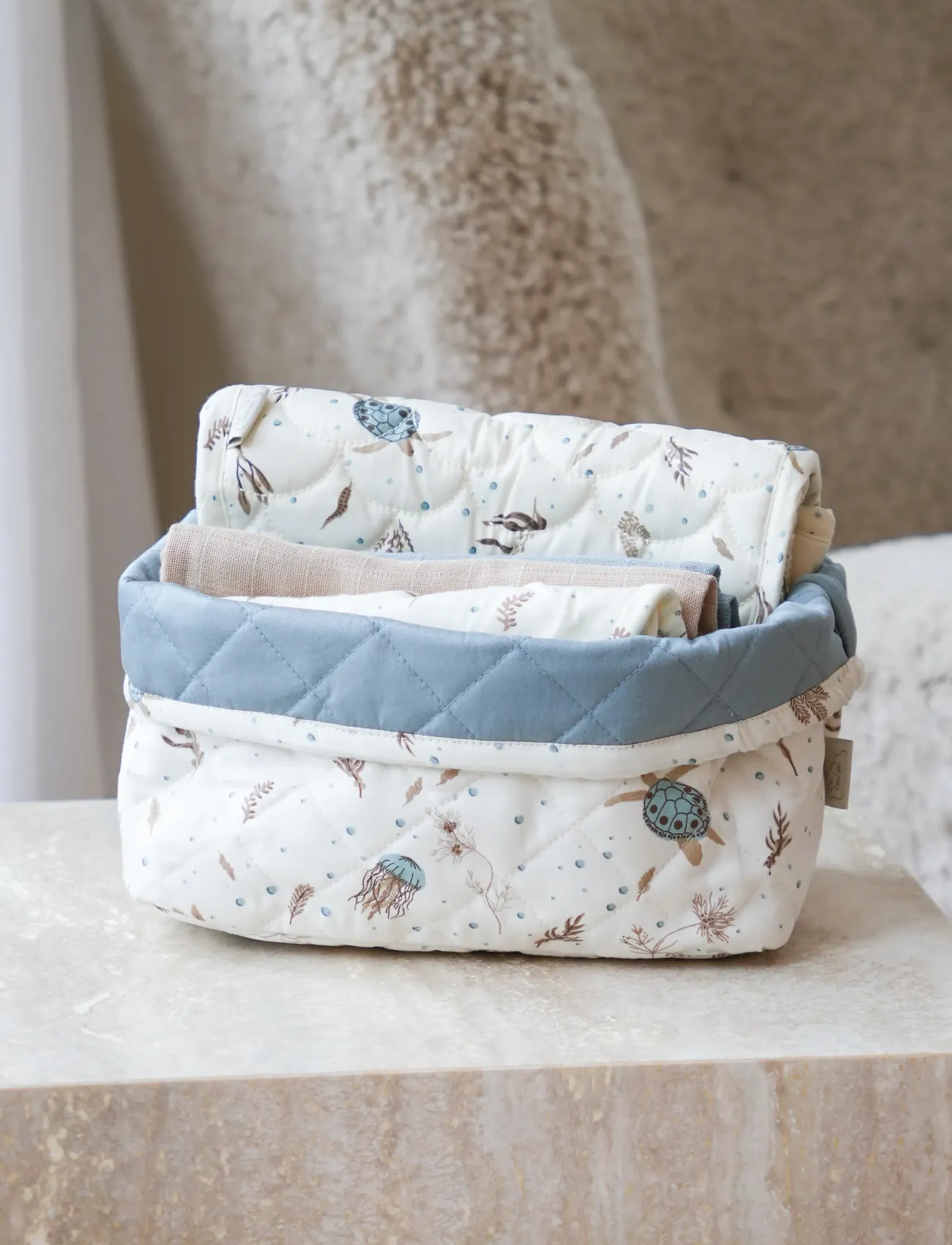 Cam Cam Copenhagen Baby Care Gift Set - Sea Garden - Gift sets - SEA GARDEN / blue