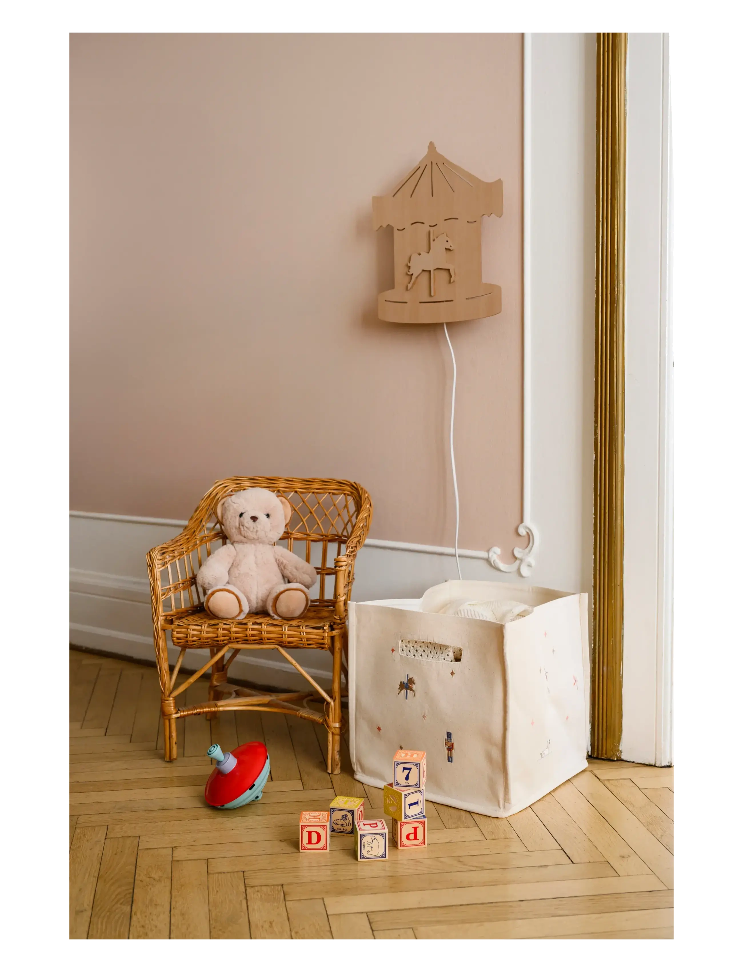 Cam Cam Copenhagen - Canvas Storage Basket - GOTS - Woodland - aufbewahrungskörbe - carousel - 1