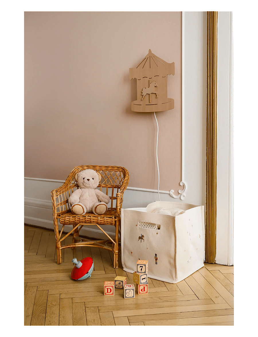 Cam Cam Copenhagen - Canvas Storage Basket - GOTS - Woodland - aufbewahrungskörbe - carousel - 1