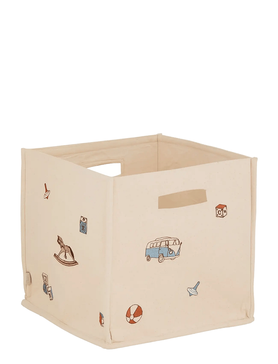 Cam Cam Copenhagen - Canvas Storage Basket - GOTS - Woodland - paniers de rangement - vintage toys - 0