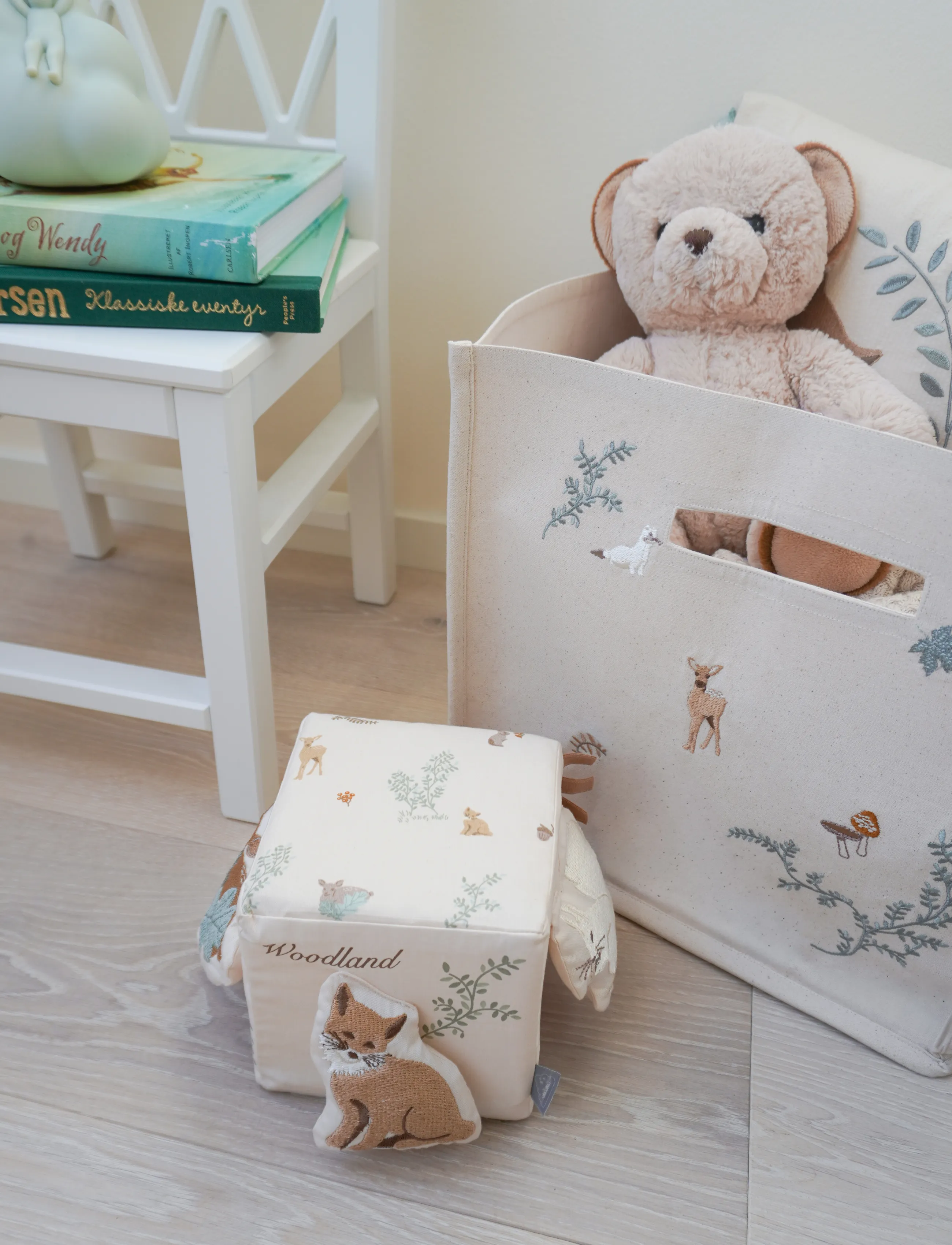 Cam Cam Copenhagen - Canvas Storage Basket - GOTS - Woodland - opbevaringskurve - woodland - 2