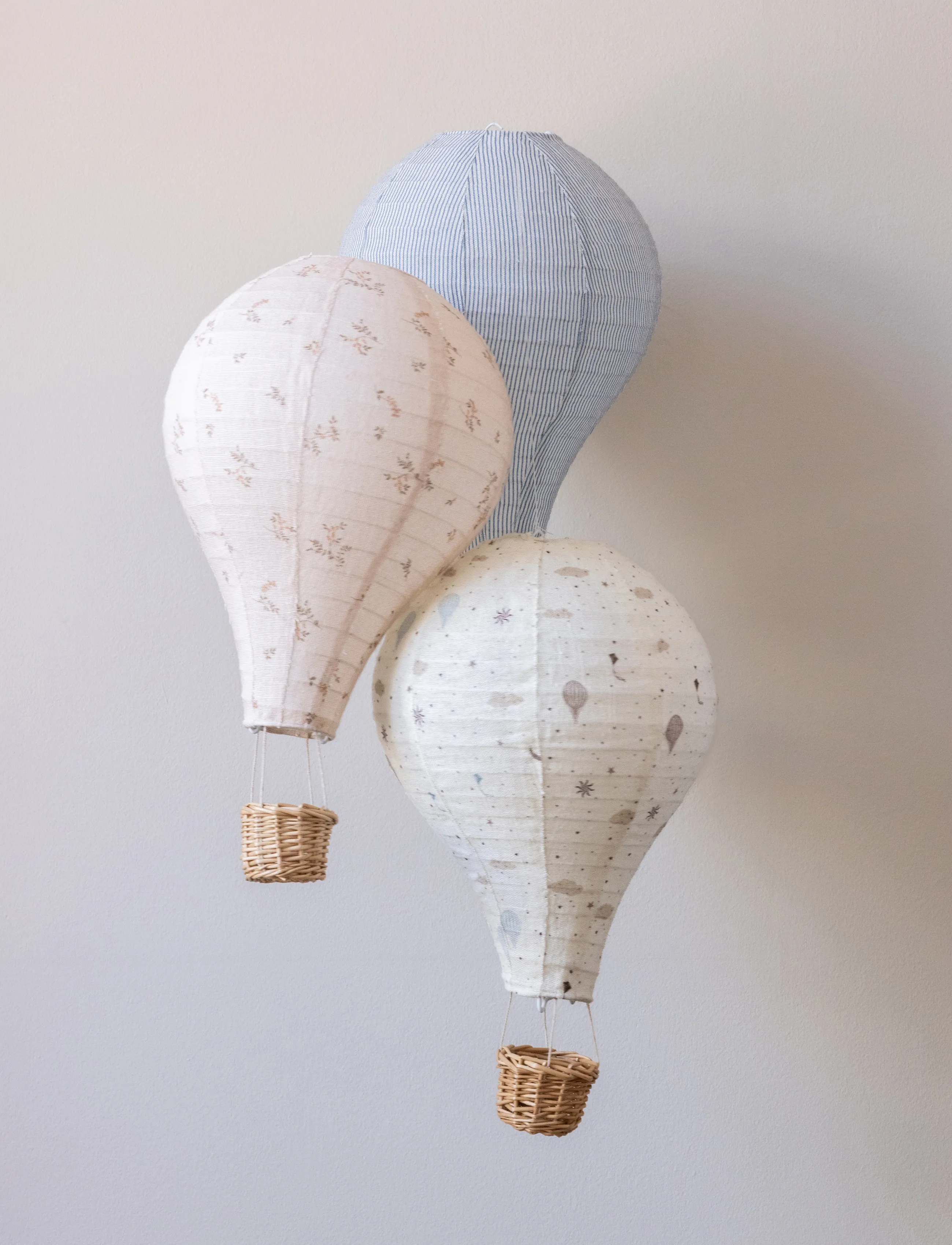 Cam Cam Copenhagen - Lamp Shade, Hot Air Balloon - Classic Stripes Rose - deckenleuchte - dreamland - 3