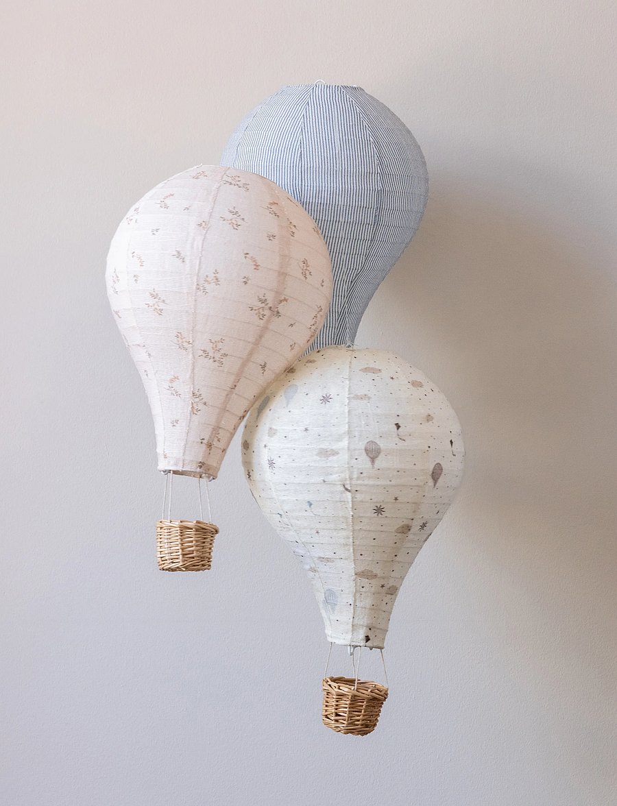 Cam Cam Copenhagen - Lamp Shade, Hot Air Balloon - Classic Stripes Rose - deckenleuchte - dreamland - 3