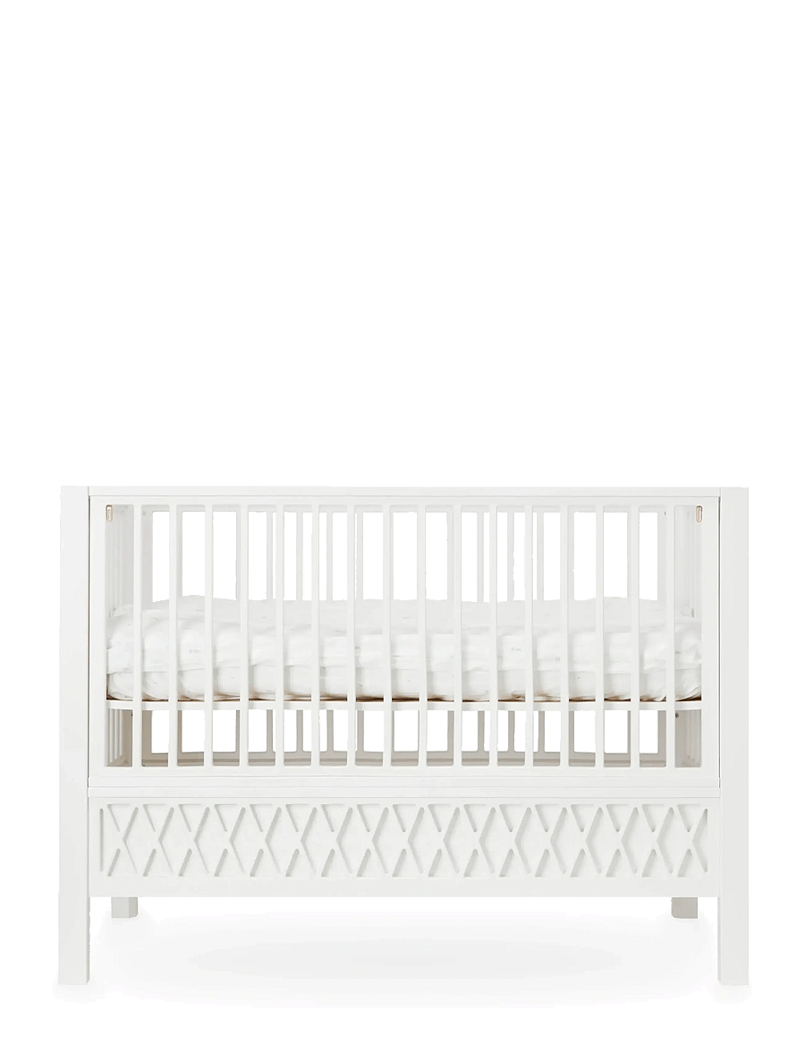 Cam Cam Copenhagen - Harlequin Baby Bed, 60x120cm - White - spjälsängar - white - 2