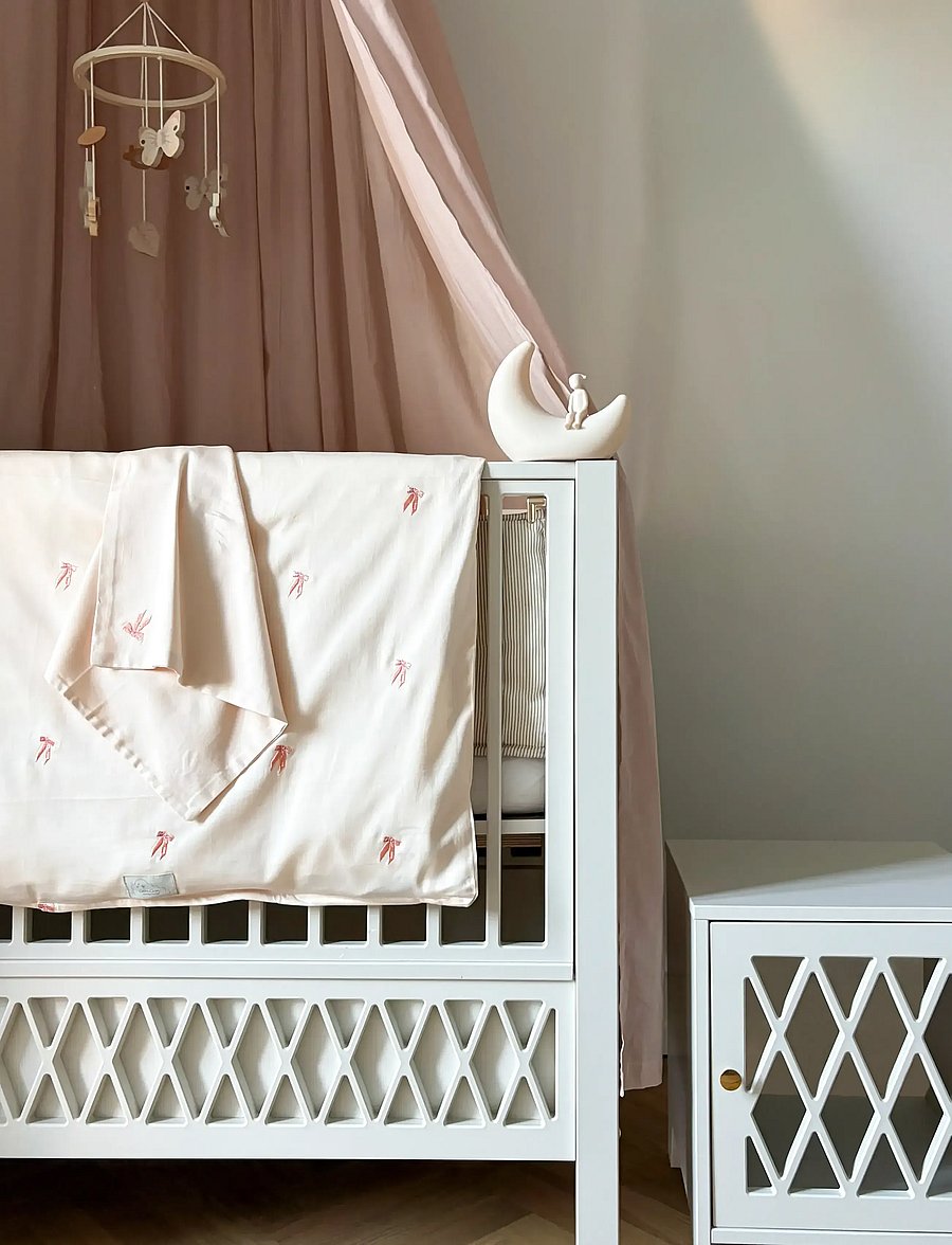 Cam Cam Copenhagen - Harlequin Baby Bed, 60x120cm - White - spjälsängar - white - 4