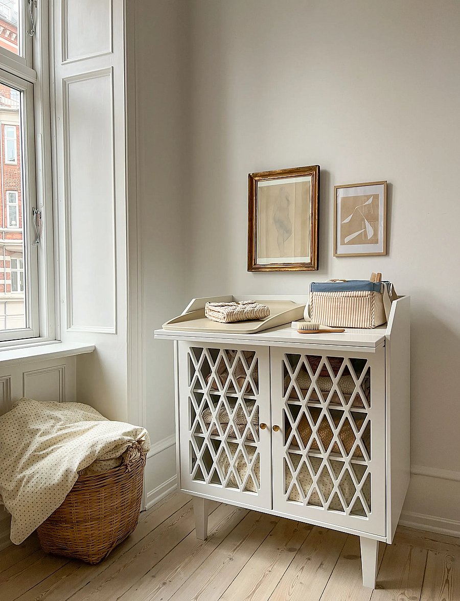 Cam Cam Copenhagen - Harlequin Changing Table - White - skötbord - white - 0