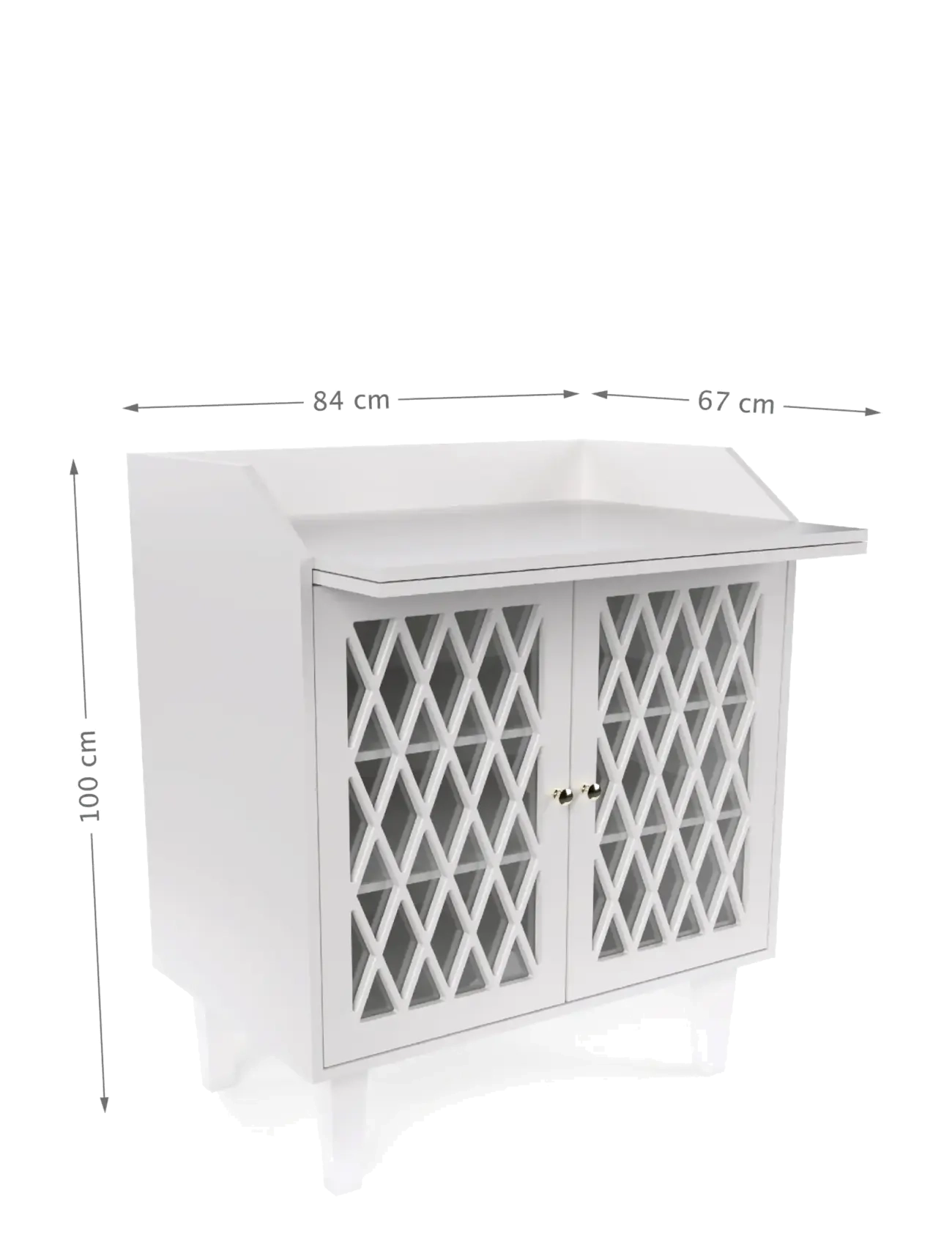 Cam Cam Copenhagen - Harlequin Changing Table - White - skötbord - white - 2