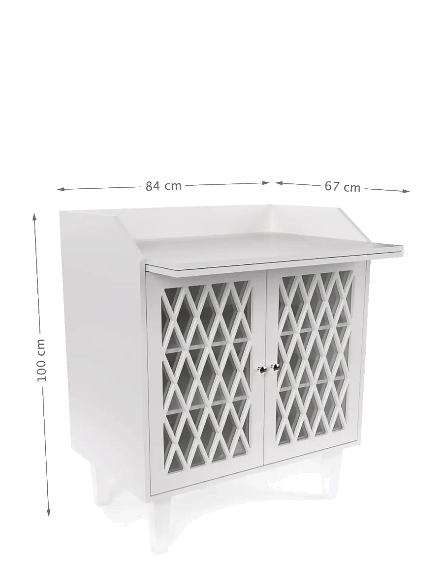 Cam Cam Copenhagen - Harlequin Changing Table - White - skötbord - white - 2