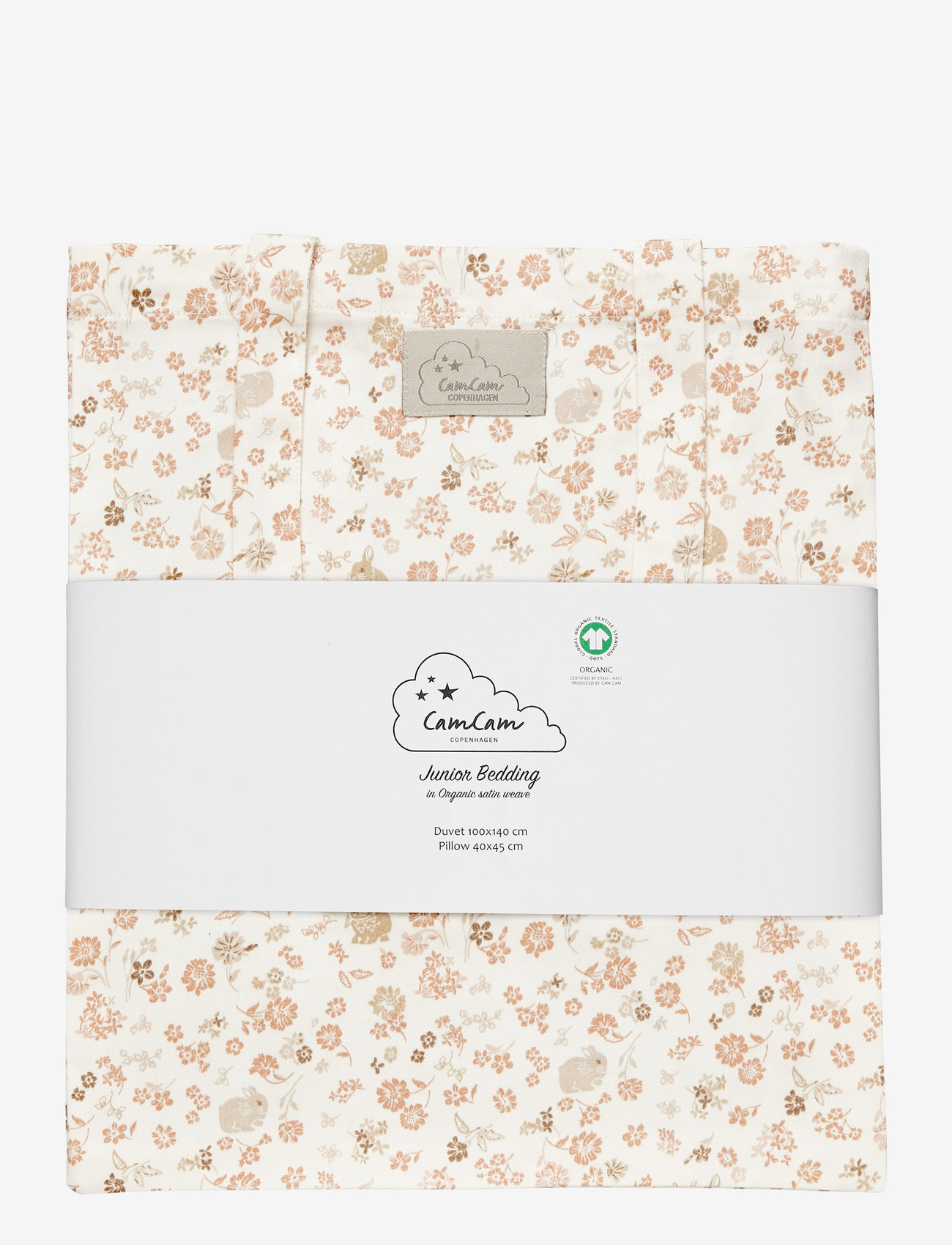 Cam Cam Copenhagen - Bedding Set, Junior, 100x140cm - GOTS - Classic Stripes Rose - sengesæt - augusta - 2