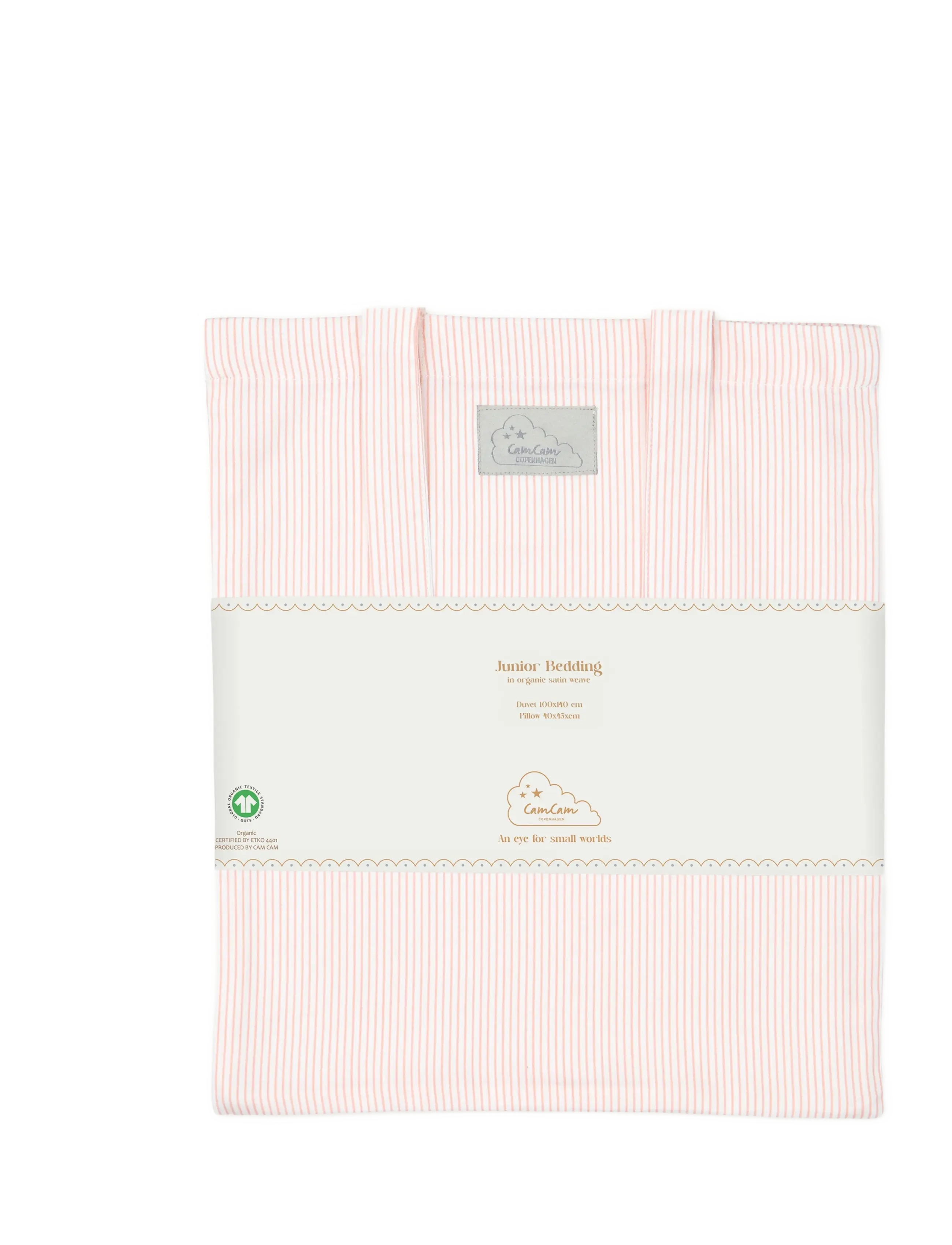 Cam Cam Copenhagen - Bedding Set, Junior, 100x140cm - GOTS - Carousel - bettwäsche-set - classic stripes rose - 1