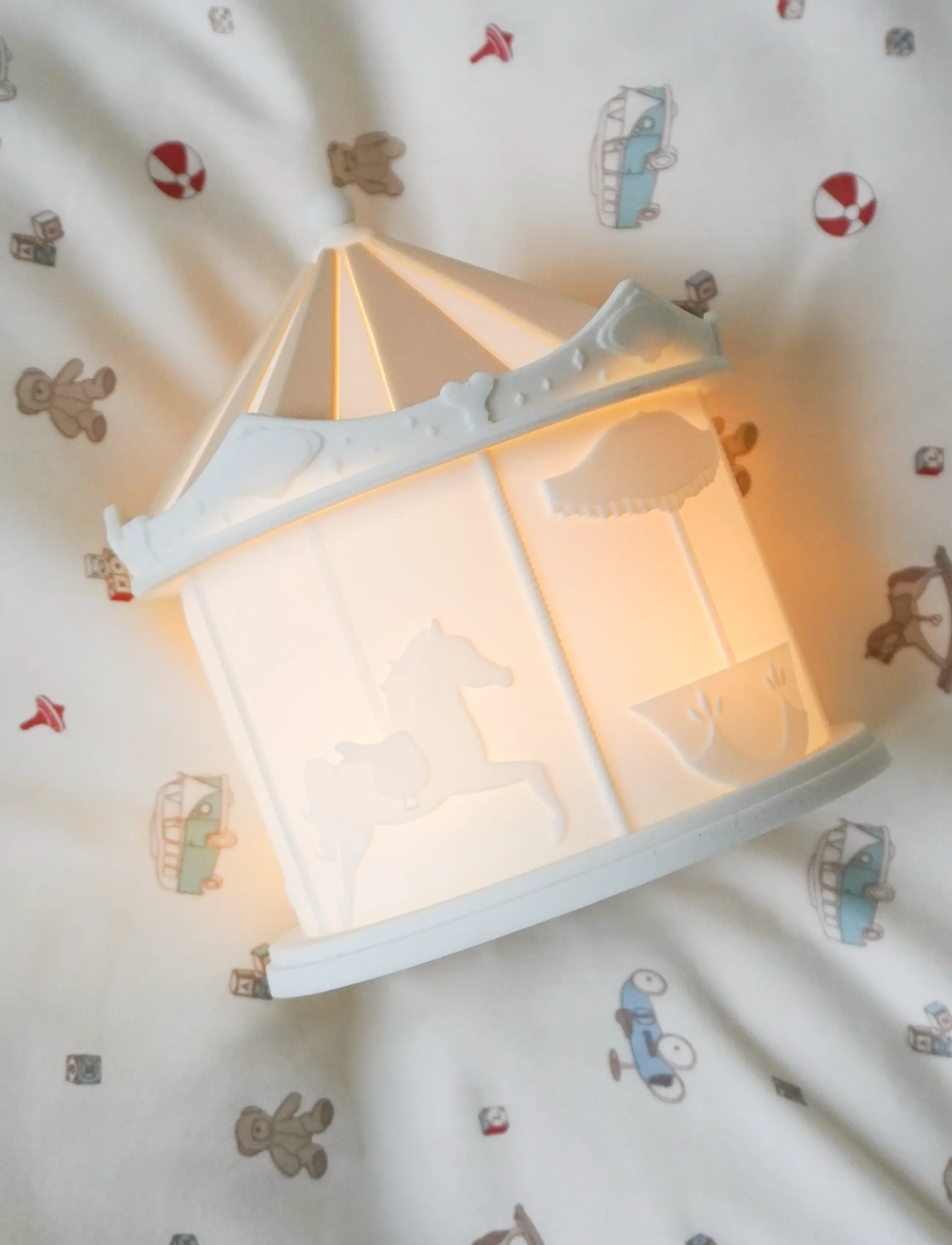 Cam Cam Copenhagen - Bedding Set, Junior, 100x140cm - GOTS - Carousel - sengesæt - vintage toys - 3