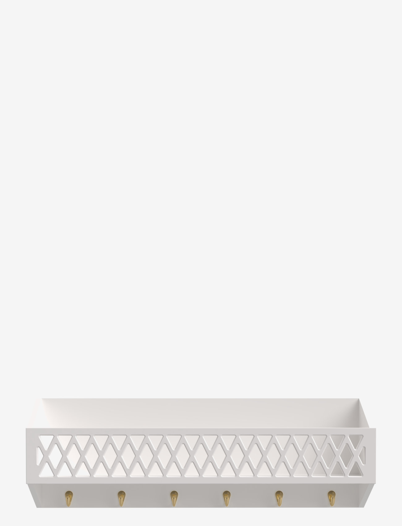 Cam Copenhagen Harlequin Shelf With Hooks, Fsc Mix, One Size, Furniture, Weiß - Shelves, Kinder