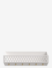 Harlequin Shelf with Hooks, FSC Mix - WHITE