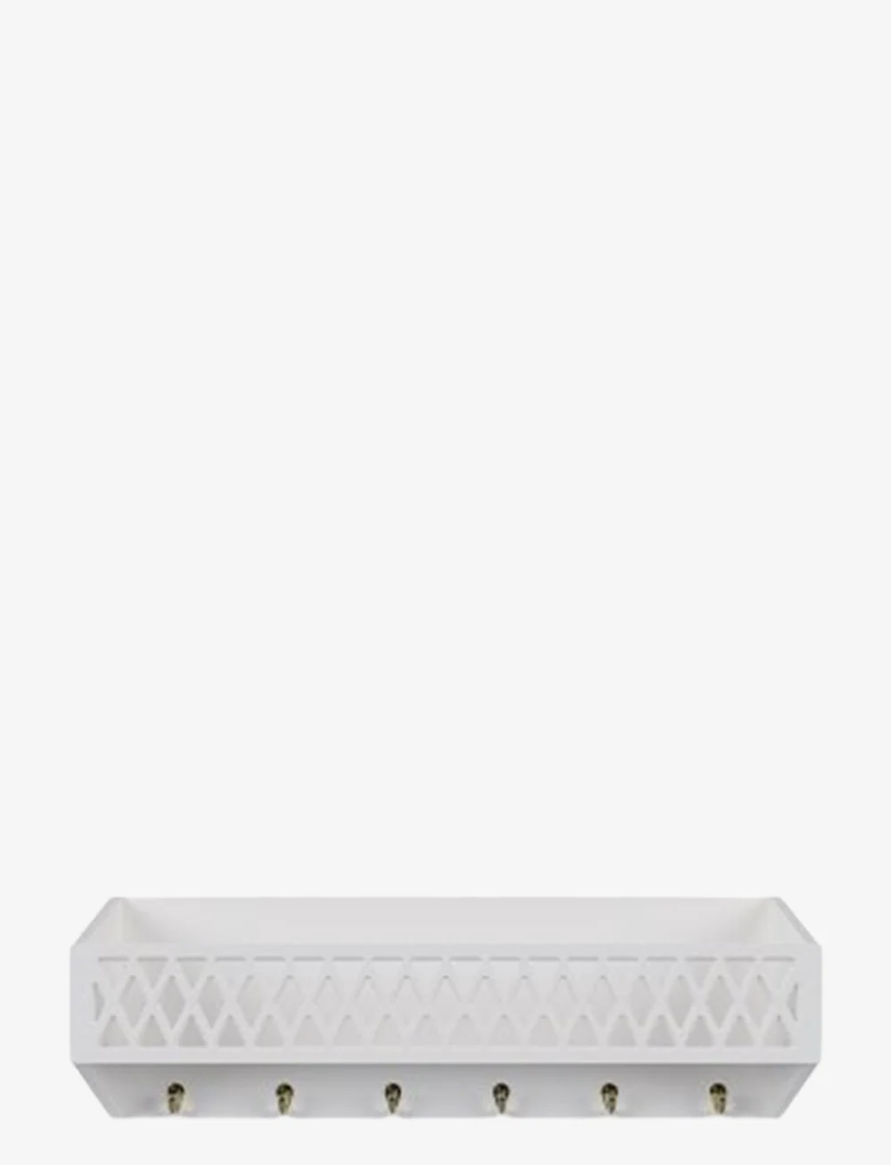 Cam Cam Copenhagen - Harlequin Shelf with Hooks, FSC Mix - plaukti - white - 3