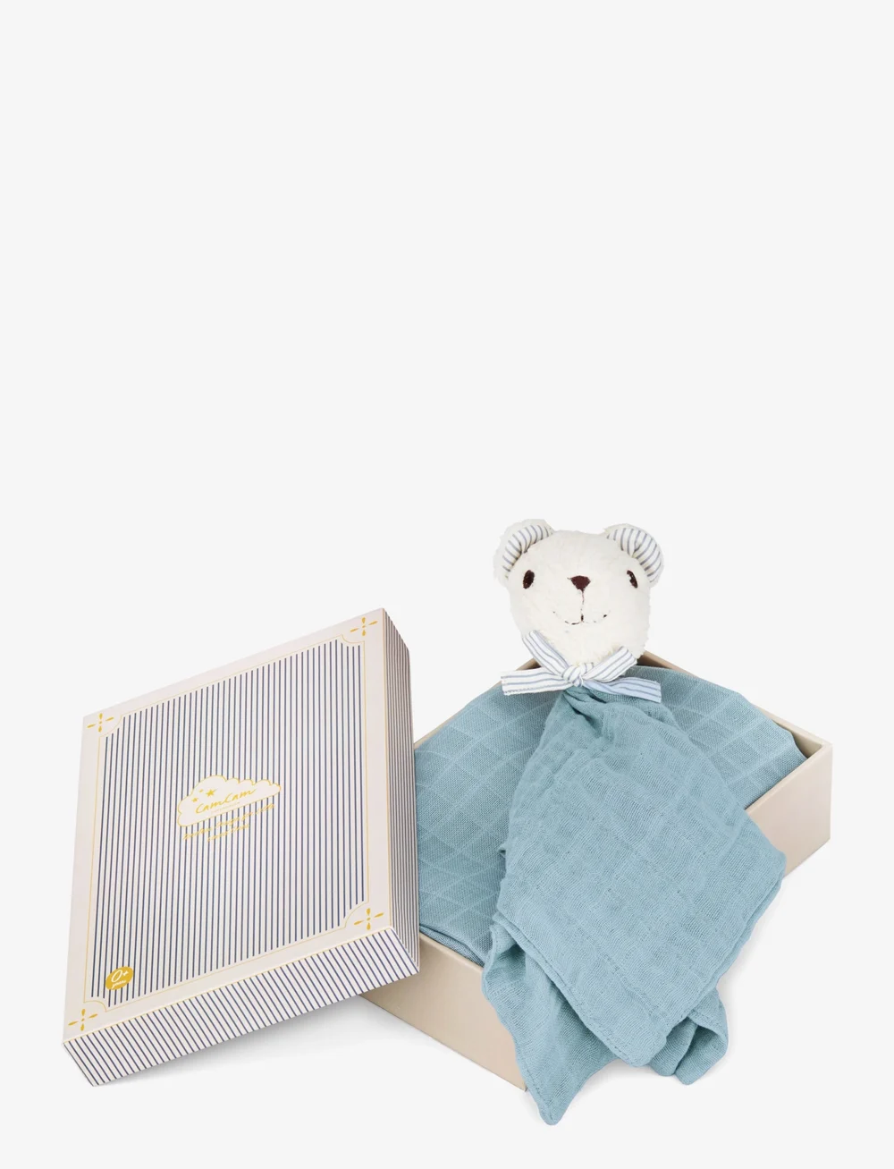 Cam Cam Copenhagen - Cuddle Cloth Gift Box - Blueberries - shoppa efter ålder - classic stripes blue - 0