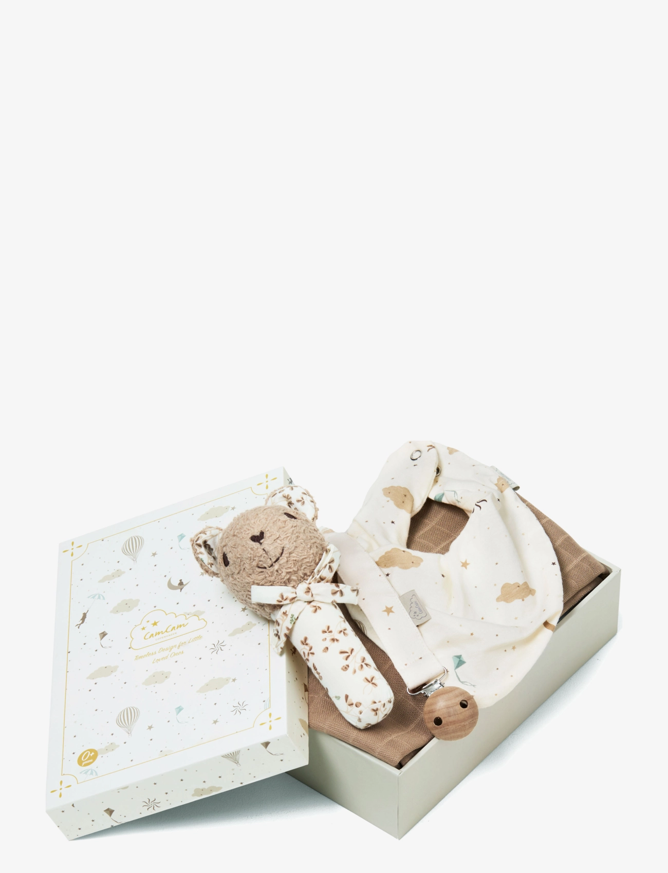 Cam Copenhagen Baby Essentials Gift Box Sea Garden, One Size, Braun - Geschenk-Sets, Kinder